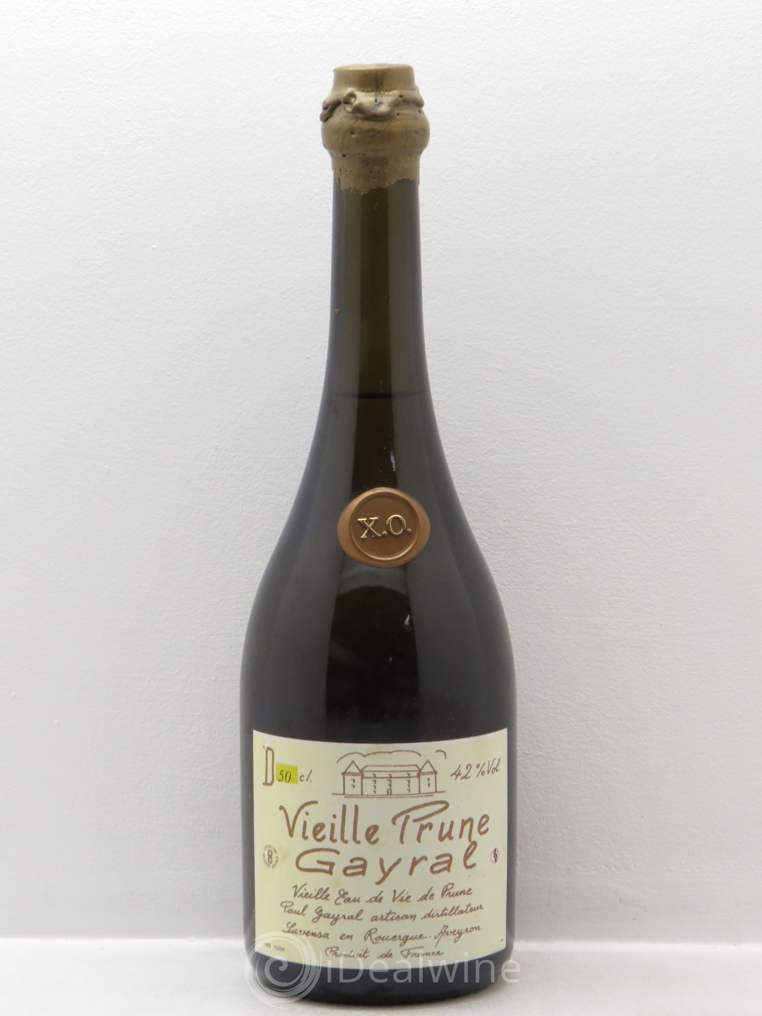 Alcools divers Aveyron Vieille Prune XO Paul Gayral (sans prix de réserve) - Posten von 1 Flasche - 0
