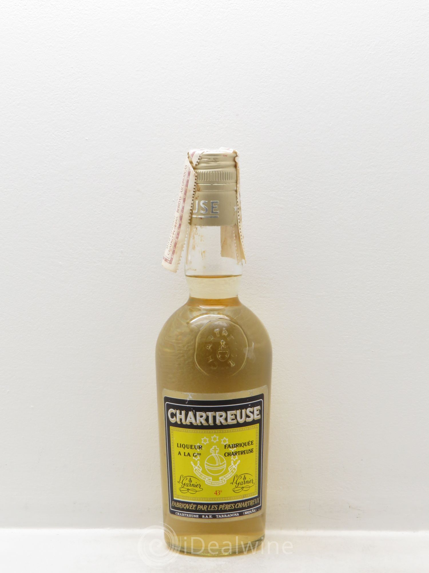 Chartreuse Pères Chartreux Jaune Tarragone La Fabiola 43% (periode 1966/1973) - Posten von 1 Demi-Flasche - 0