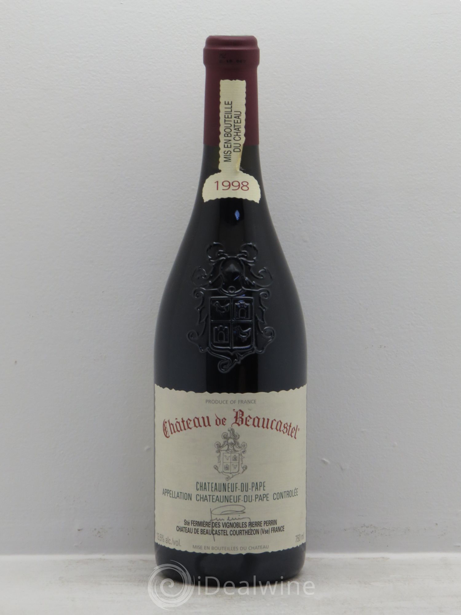 Châteauneuf-du-Pape Château de Beaucastel Famille Perrin 1998 - Lot de 1 bouteille - 0