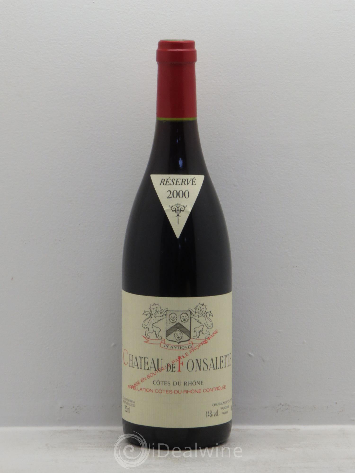 Côtes-du-Rhône Château de Fonsalette Emmanuel Reynaud 2000 - Lot de 1 bouteille - 0