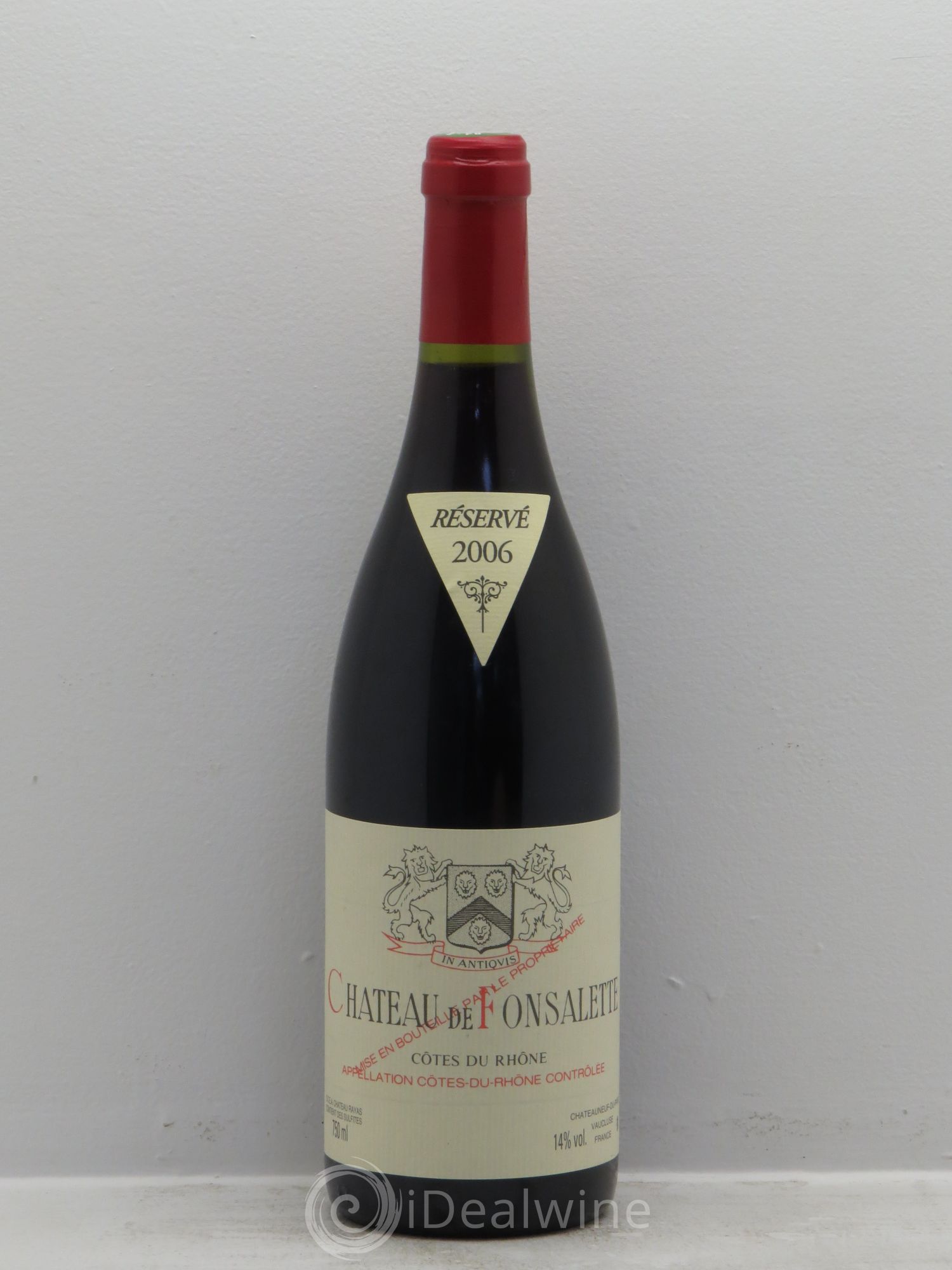 Côtes-du-Rhône Château de Fonsalette Emmanuel Reynaud 2006 - Lot de 1 bouteille - 0