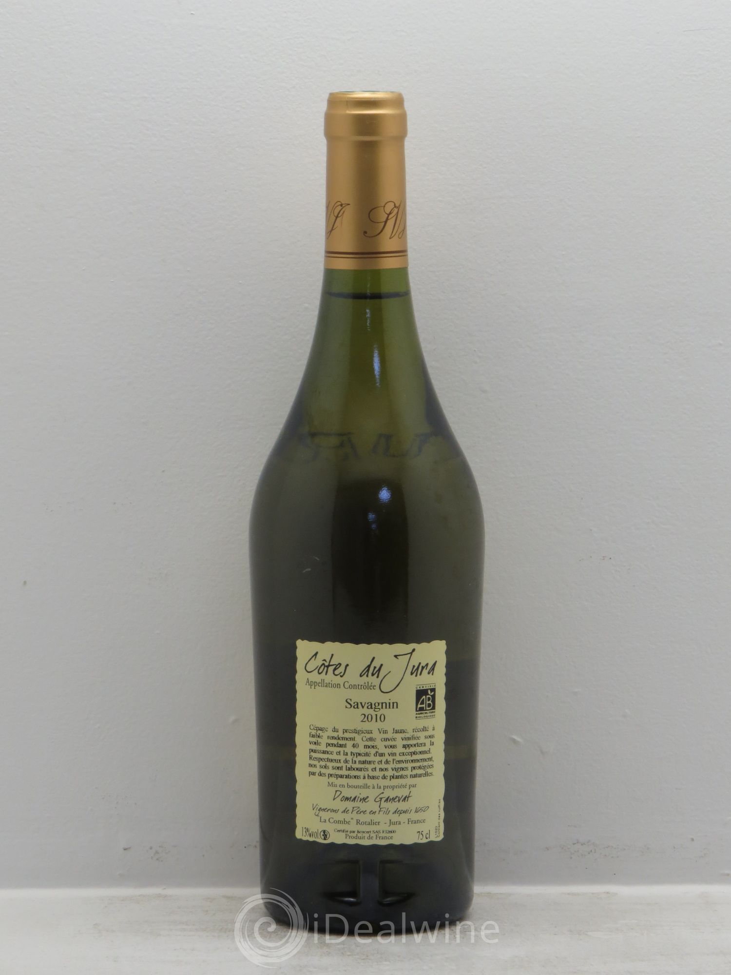 Côtes du Jura Cuvée Prestige Jean-François Ganevat (Domaine) Savagnin 2010 - Lot de 1 bouteille - 1