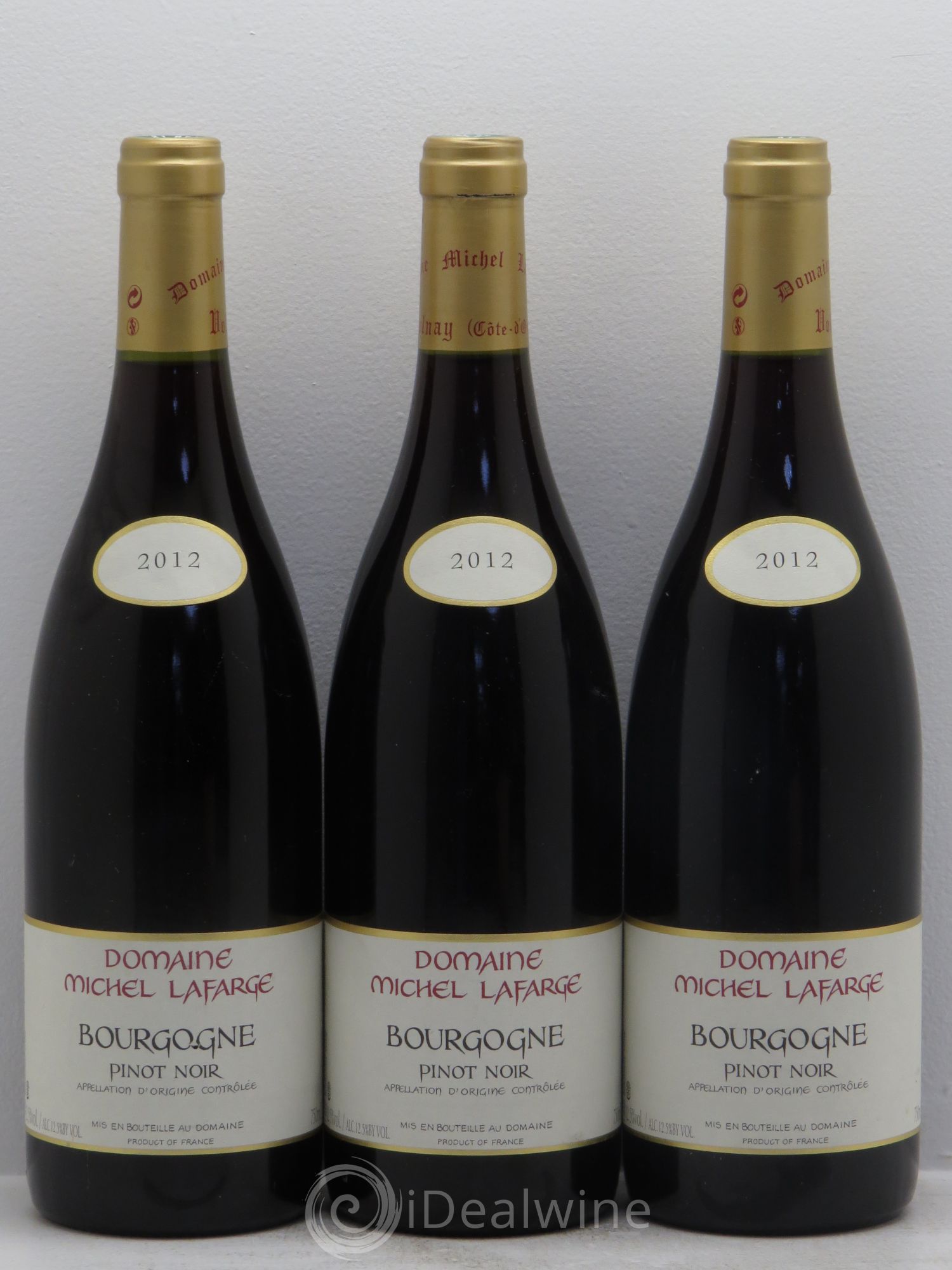 Pinot Noir Bourgogne - Domaine Michel Lafarge 2012 - Posten von 3 Flaschen - 0