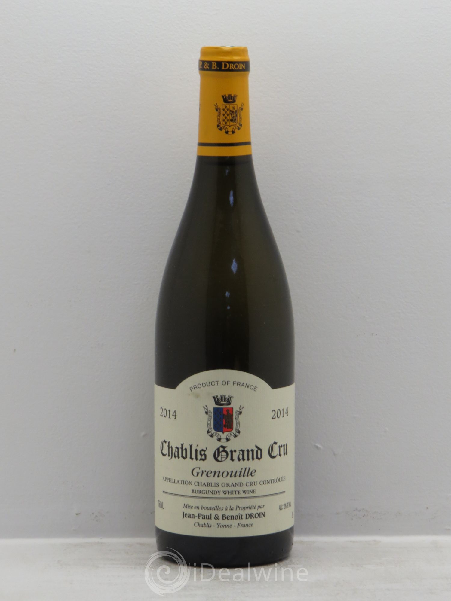 Chablis Grand Cru Grenouilles Jean-Paul & Benoît Droin (Domaine) 2014 - Lot de 1 bouteille - 0