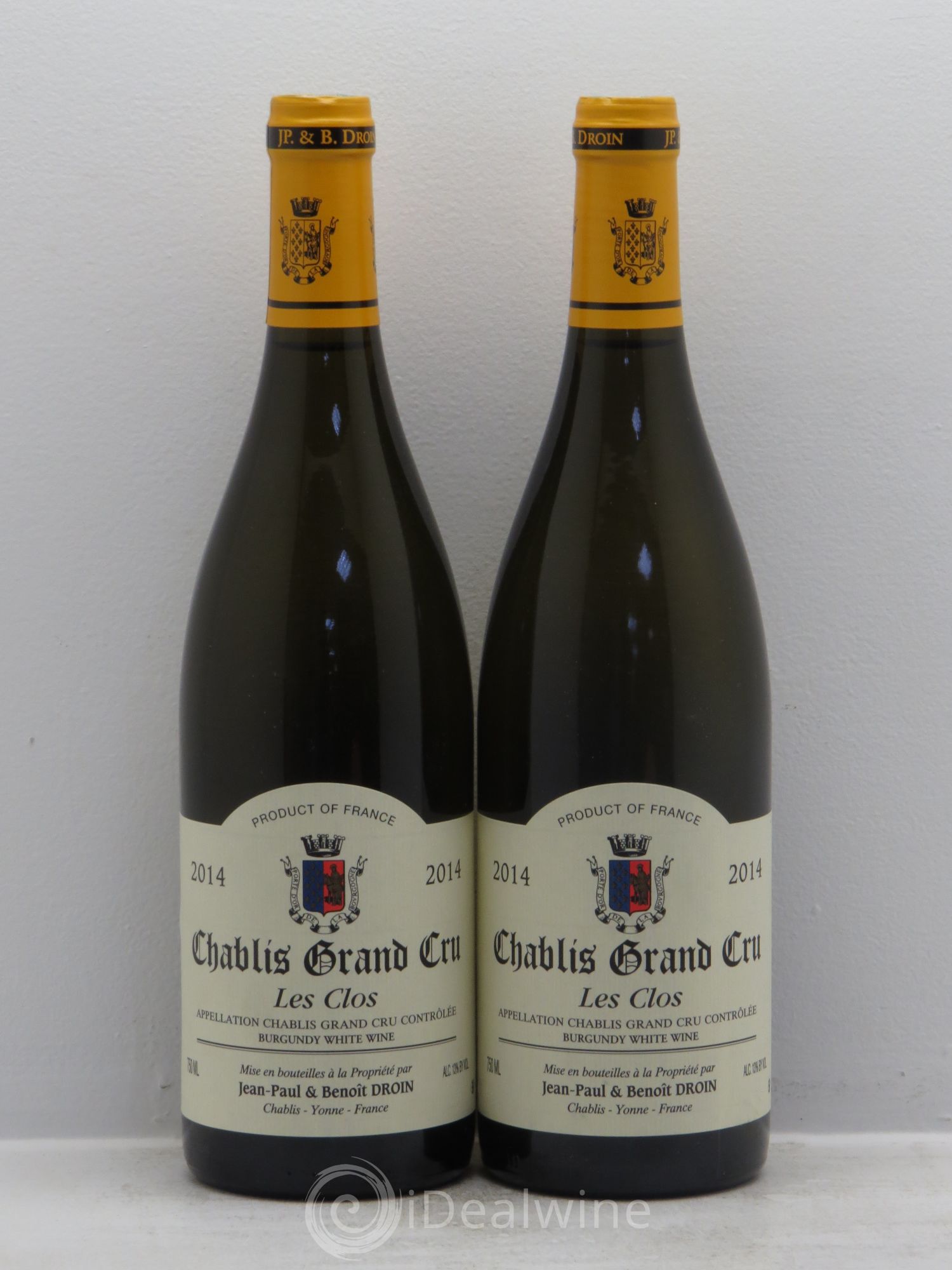 Chablis Grand Cru Les Clos Jean-Paul & Benoît Droin (Domaine) 2014 - Lot de 2 bouteilles - 0