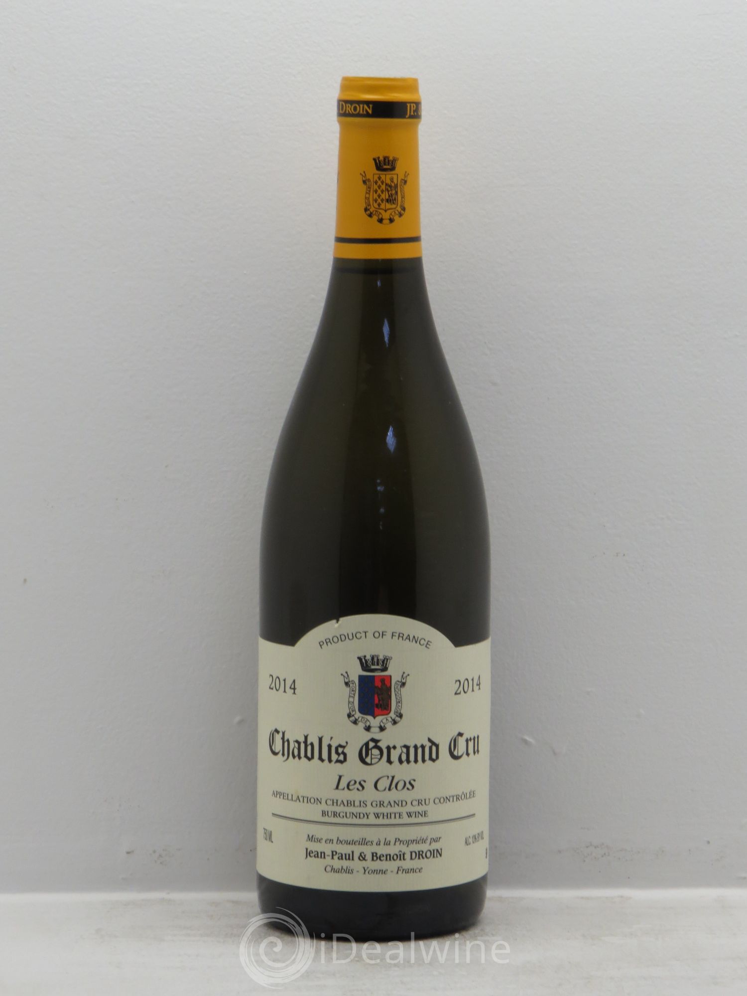 Chablis Grand Cru Les Clos Jean-Paul & Benoît Droin (Domaine) 2014 - Lot de 1 bouteille - 0