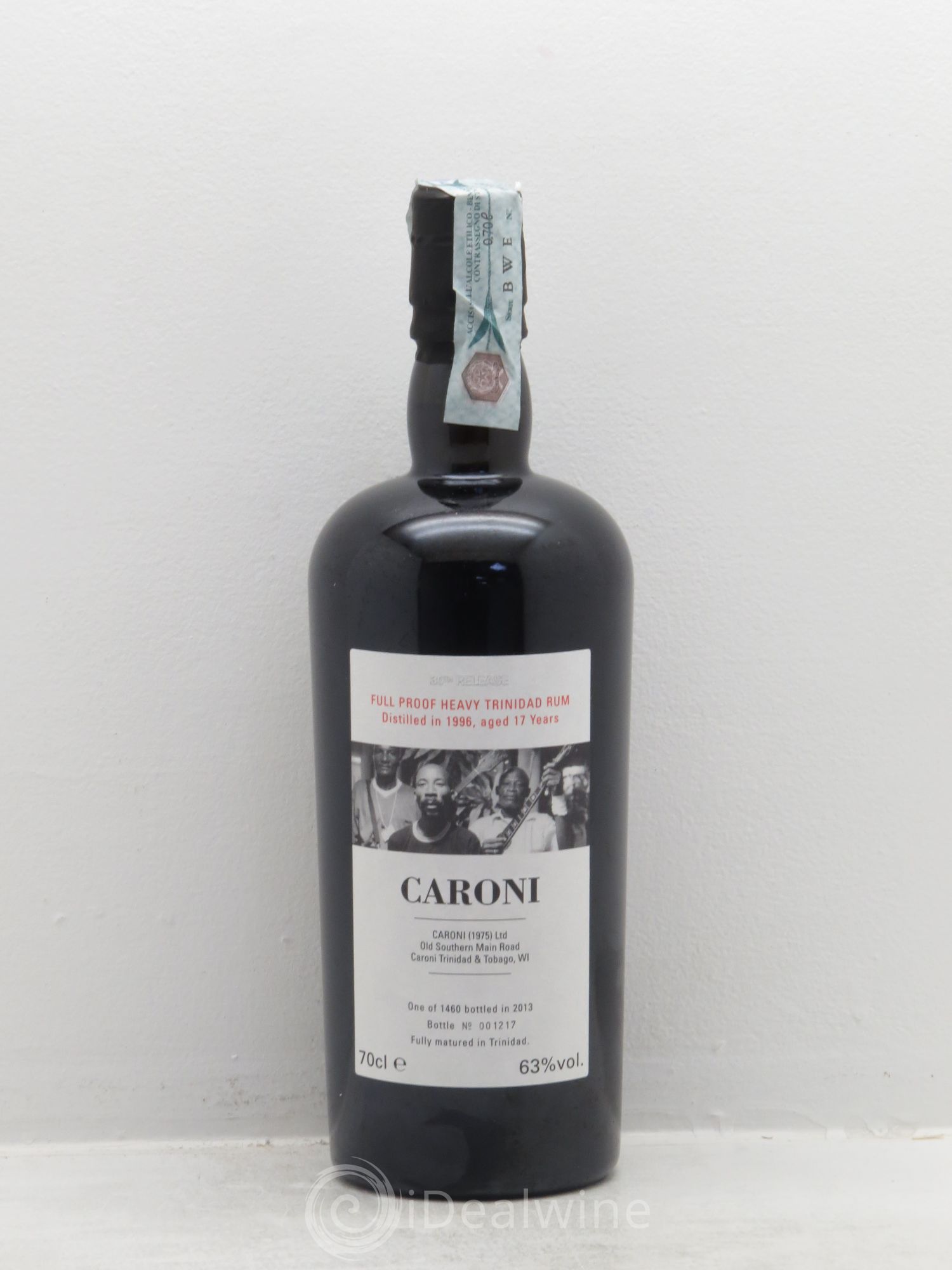 Rhum Trinidad and Tobago Caroni heavy rum full proof distillé en 1996-2013 17 ans d'âge 63° 30th release 1996 - Posten von 1 Flasche - 0