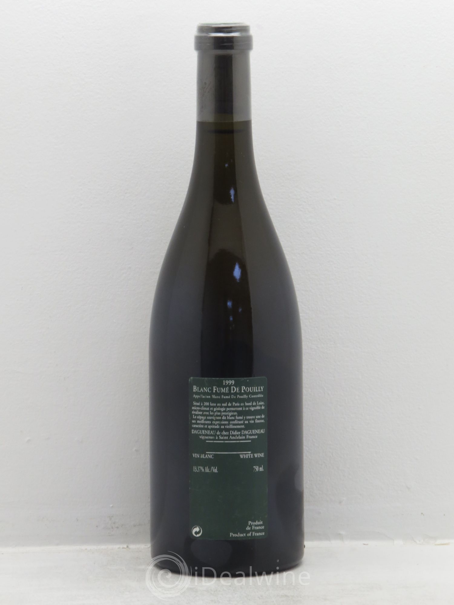 Vin de France (anciennement Pouilly-Fumé) Silex Dagueneau (Domaine Didier - Louis-Benjamin) 1999 - Lot de 1 bouteille - 1