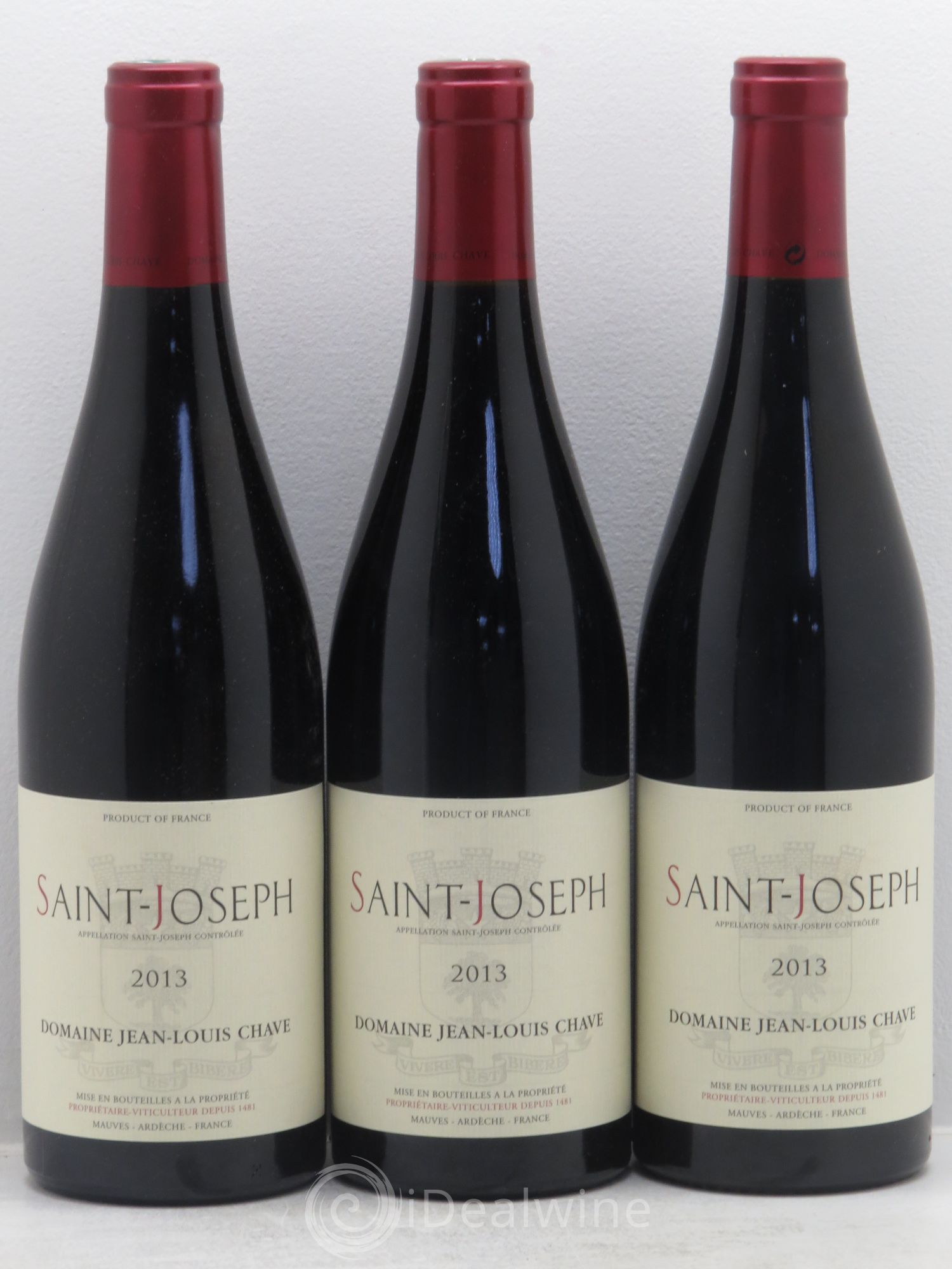 Saint-Joseph Jean-Louis Chave 2013 - Lot de 3 bouteilles - 0