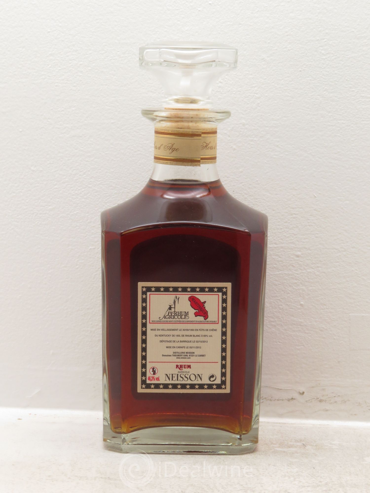 Rhum Martinique distillerie Neisson hors d'âge millésimé 1993 - Lot of 1 bottle - 1