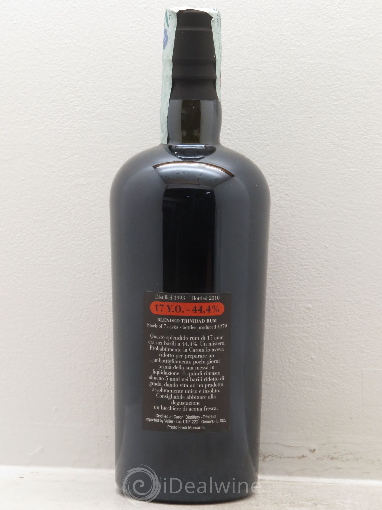 Rhum Trinidad & Tobago Caroni blended of heavy & light rhum 1993 - Lotto di 1 bottiglia - 1