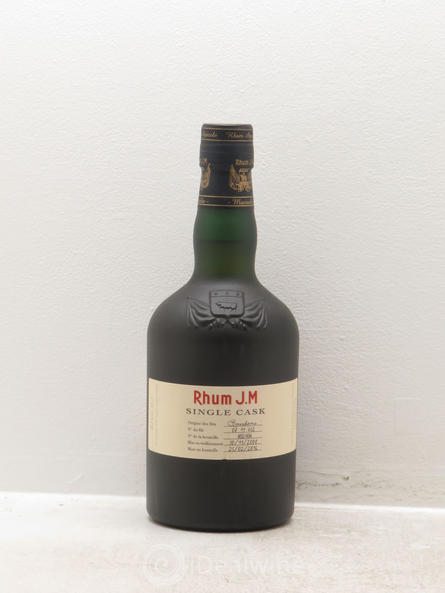 Rhum Martinique distillerie JM rhum single cask millésimé 2008 - Posten von 1 Flasche - 0