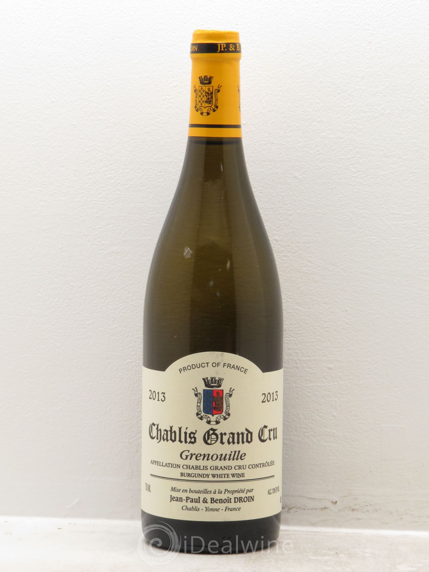 Chablis Grand Cru Grenouilles Jean-Paul & Benoît Droin (Domaine) 2013 - Lot de 1 bouteille - 0