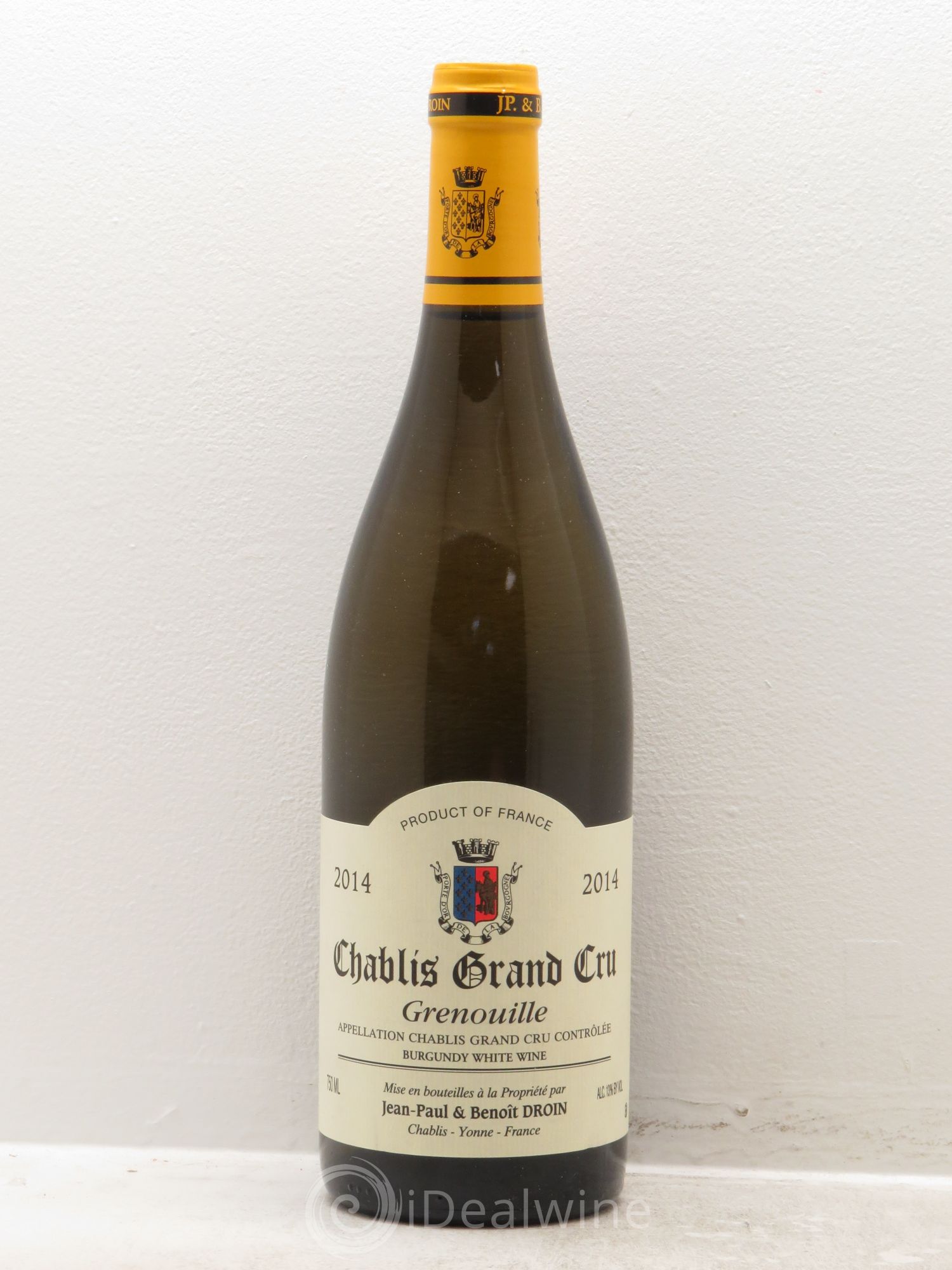 Chablis Grand Cru Grenouilles Jean-Paul & Benoît Droin (Domaine) 2014 - Lot de 1 bouteille - 0