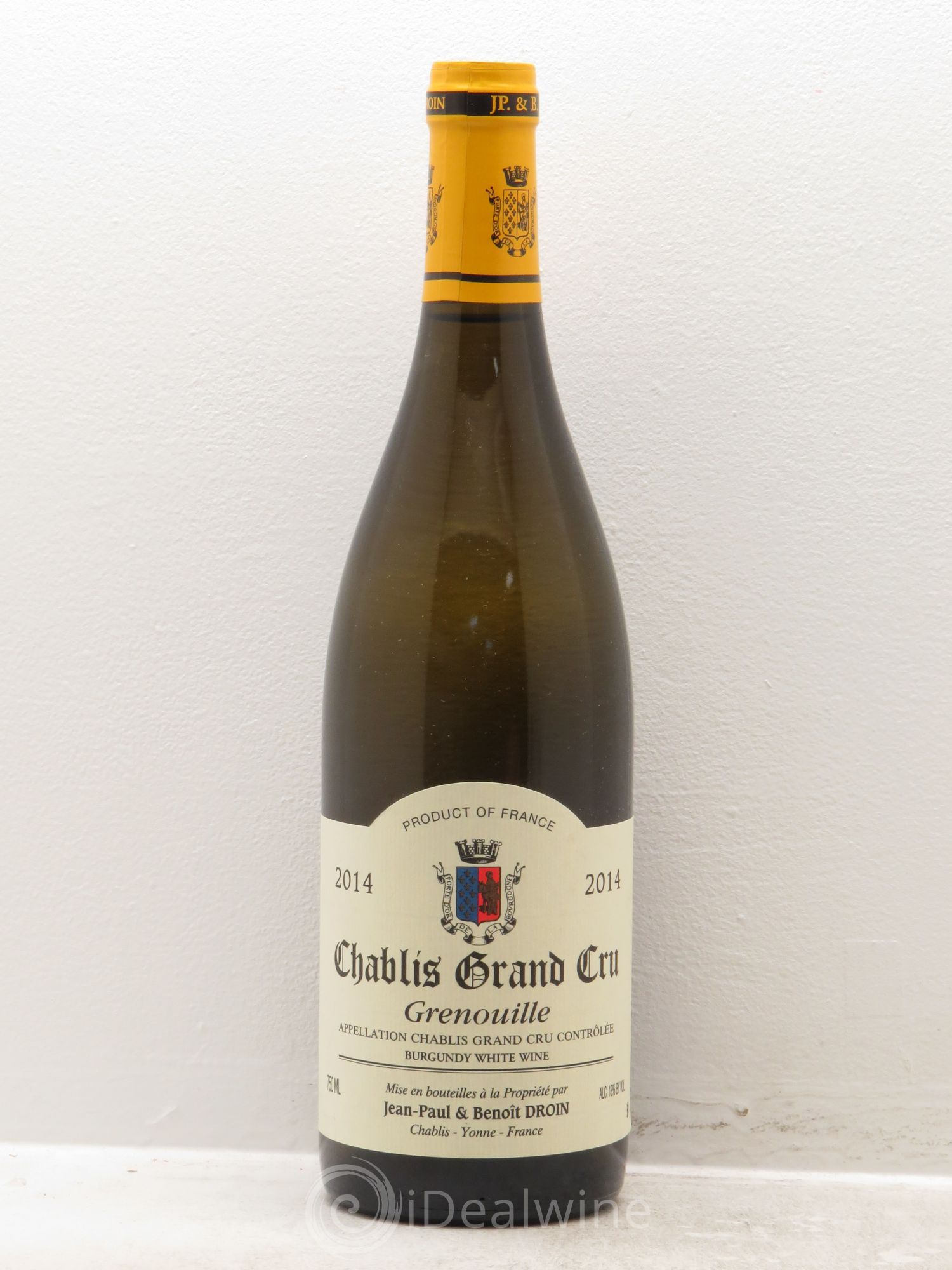 Chablis Grand Cru Grenouilles Jean-Paul & Benoît Droin (Domaine) 2014 - Lot de 1 bouteille - 0