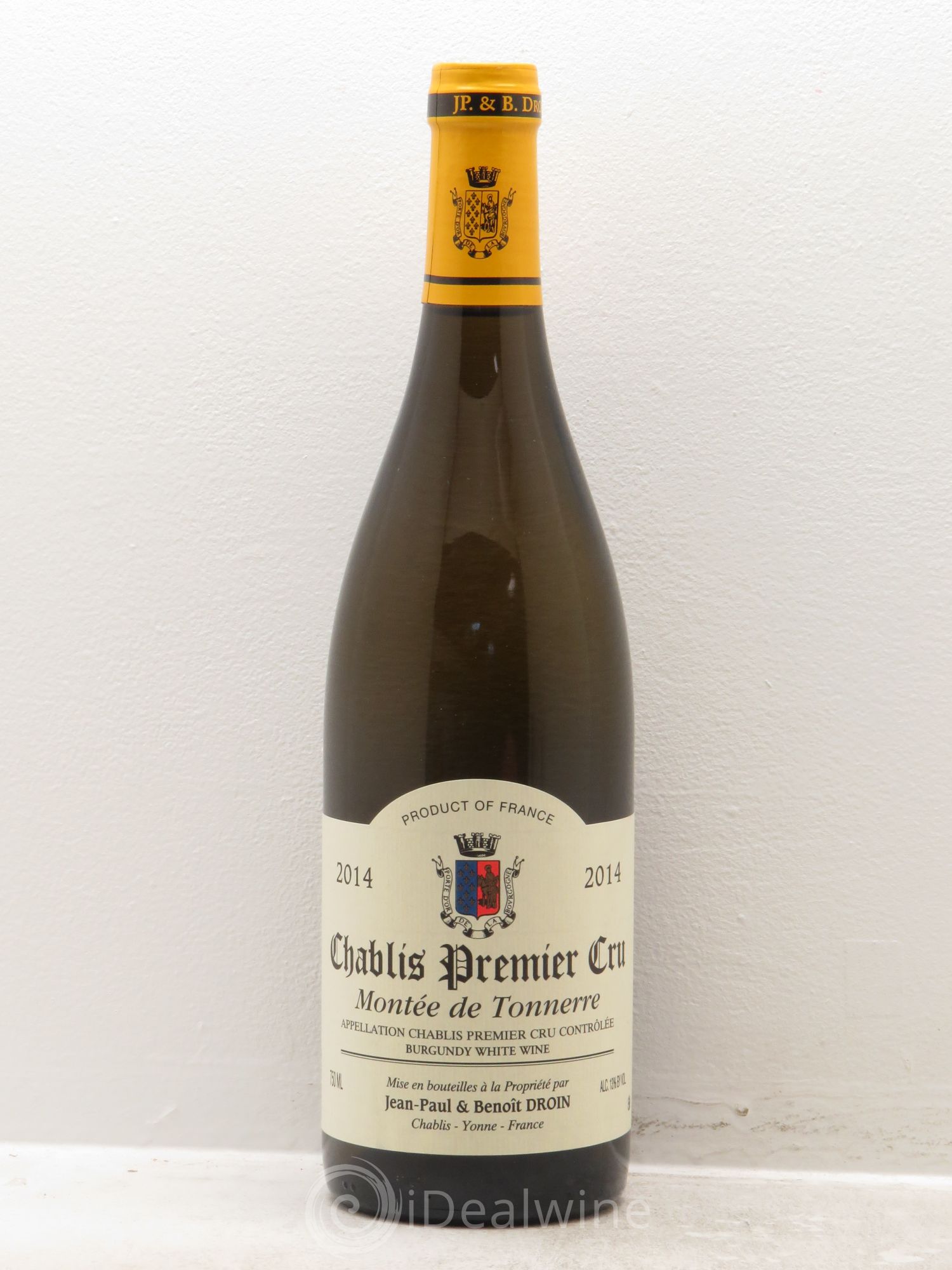 Chablis 1er Cru Montée de Tonnerre Jean-Paul & Benoît Droin (Domaine) 2014 - Posten von 1 Flasche - 0