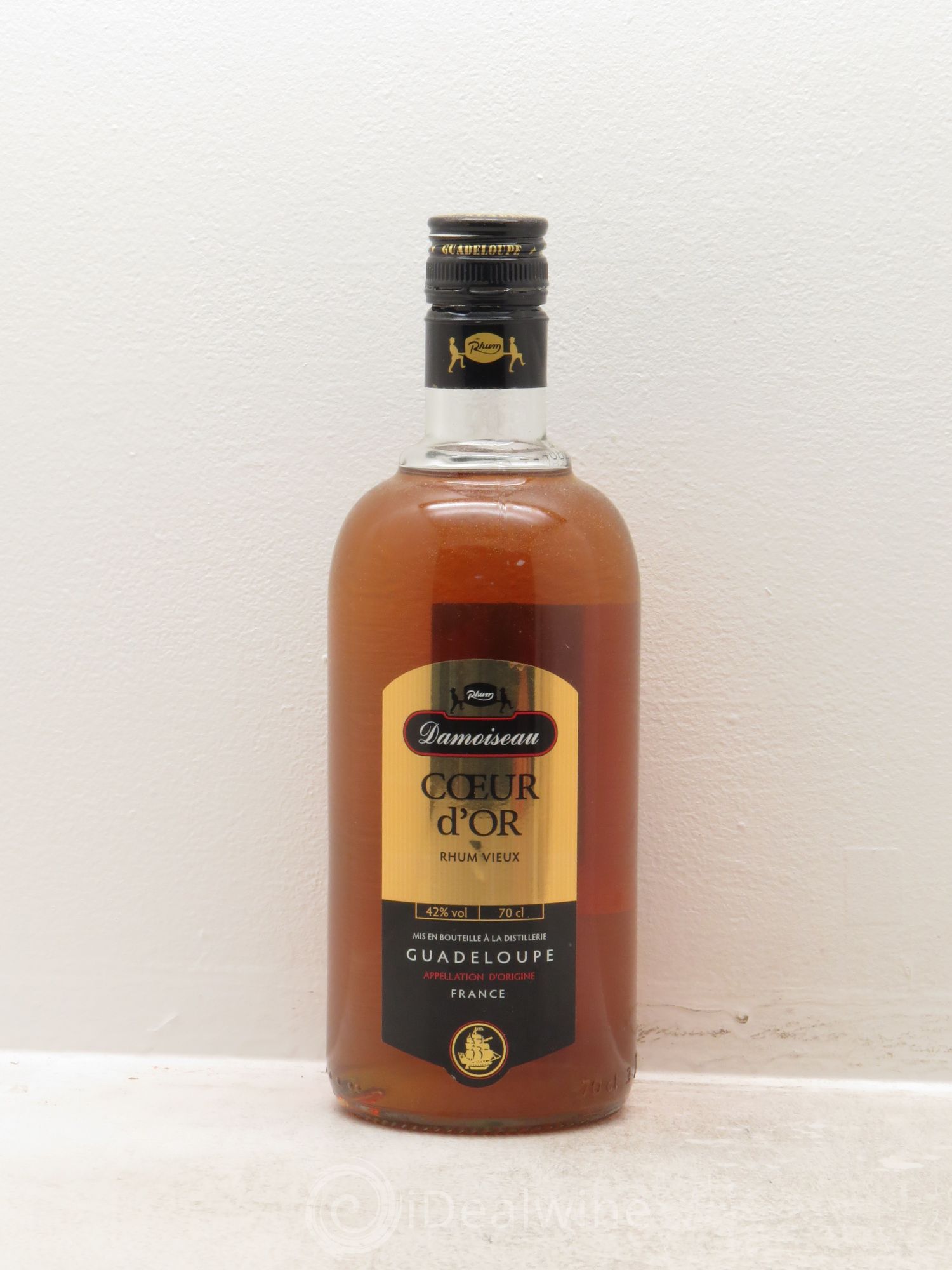 Rhum Guadeloupe Distillerie Damoiseau rhum vieux coeur d'or - Posten von 1 Flasche - 0