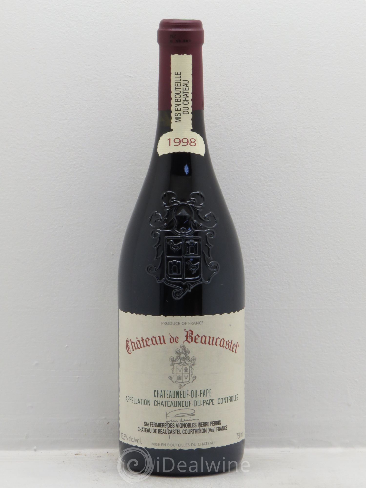 Châteauneuf-du-Pape Château de Beaucastel Famille Perrin 1998 - Lot de 1 bouteille - 0