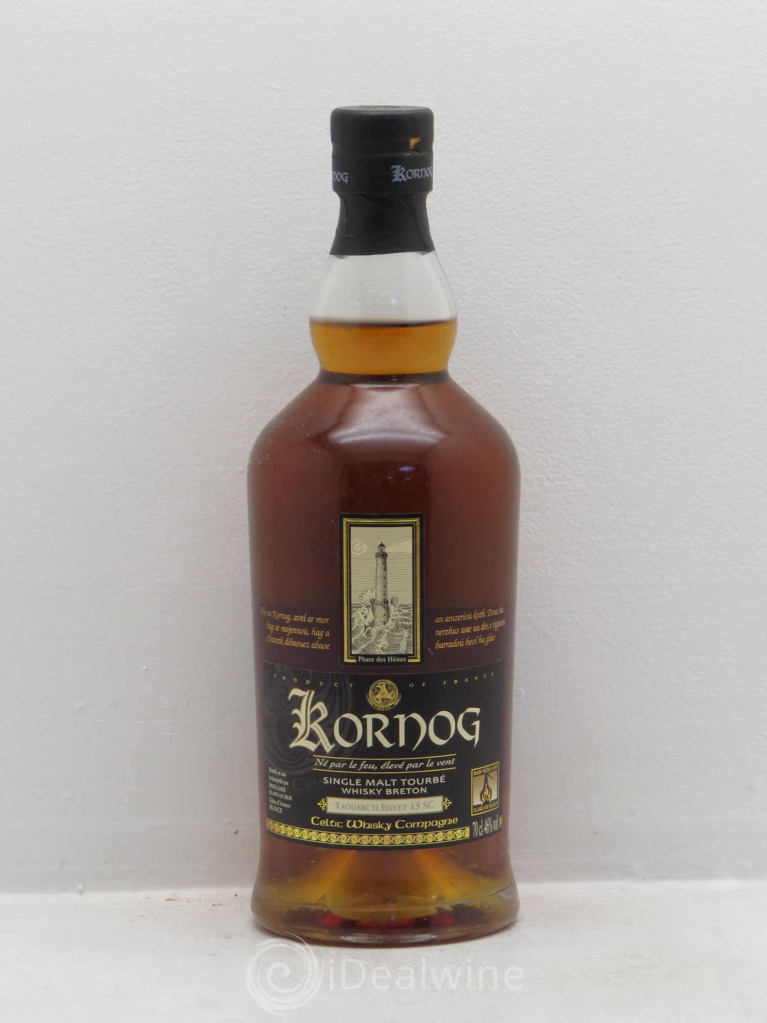 Whisky Bretagne Kornog Taouarc'h Eilveit 13 SC 2013 Sauterne Cask Single Malt Tourbé (46°-70cl) 2013 - Posten von 1 Flasche - 0