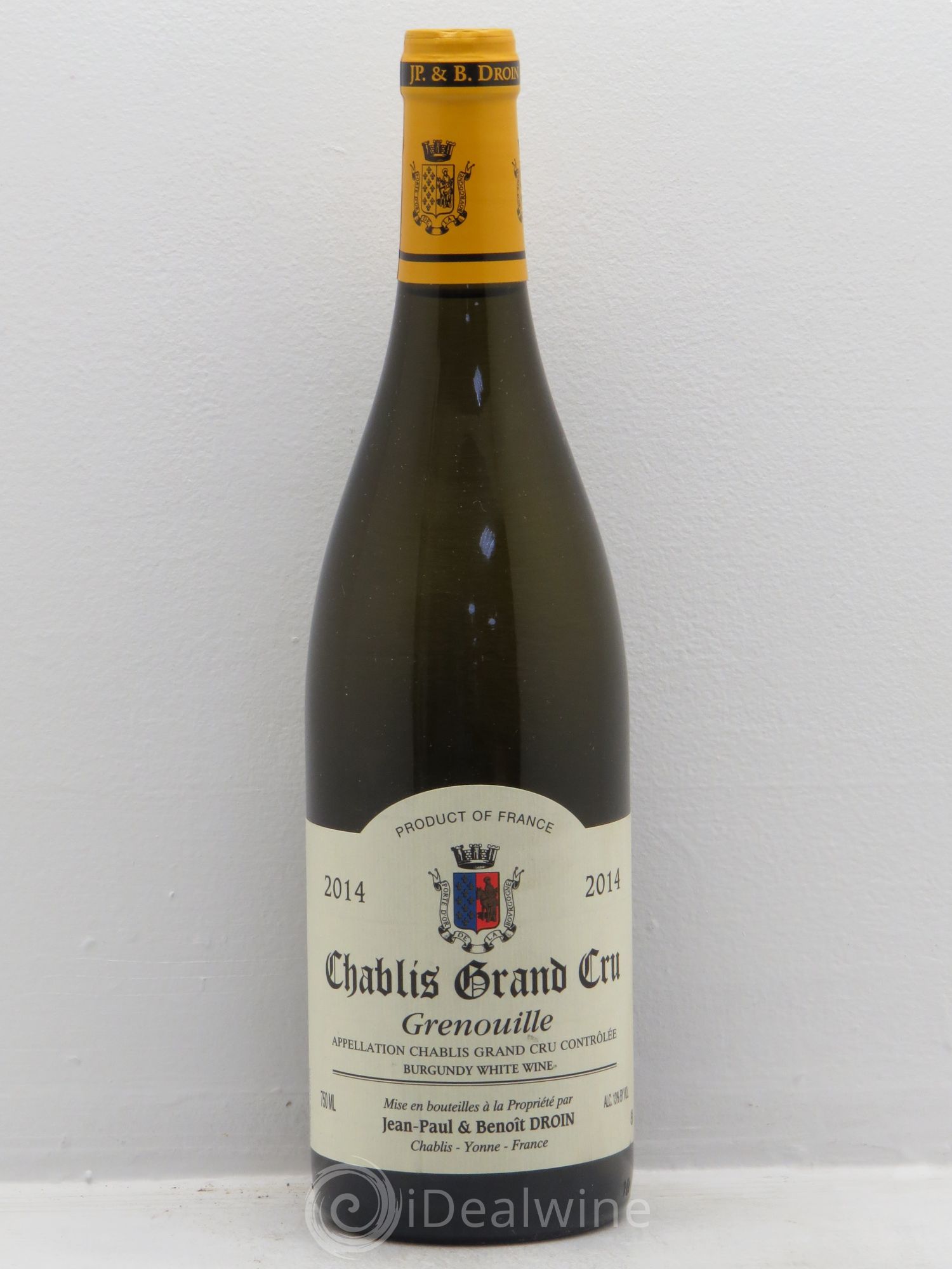 Chablis Grand Cru Grenouilles Jean-Paul & Benoît Droin (Domaine) 2014 - Lot de 1 bouteille - 0