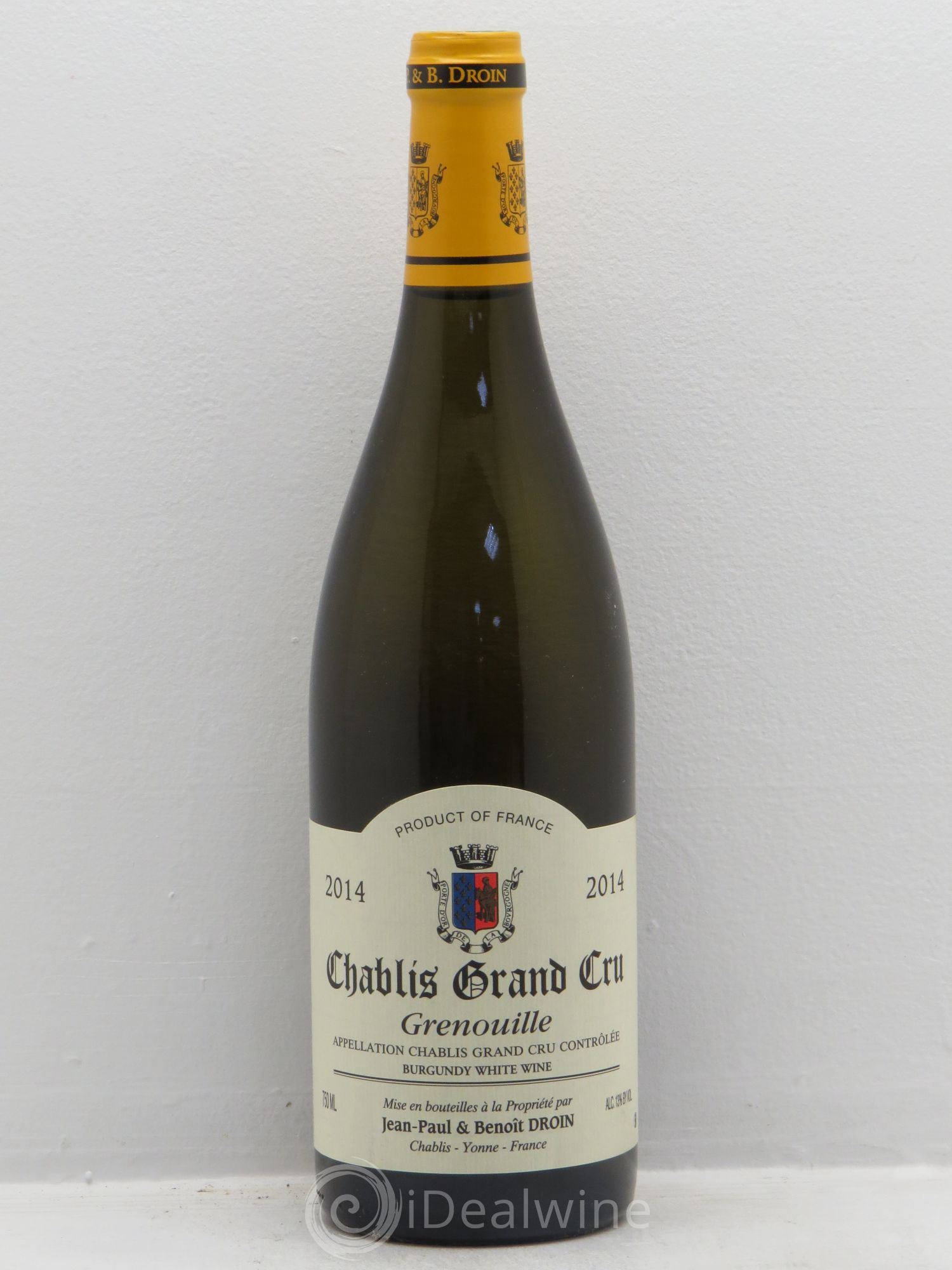 Chablis Grand Cru Grenouilles Jean-Paul & Benoît Droin (Domaine) 2014 - Lot de 1 bouteille - 0