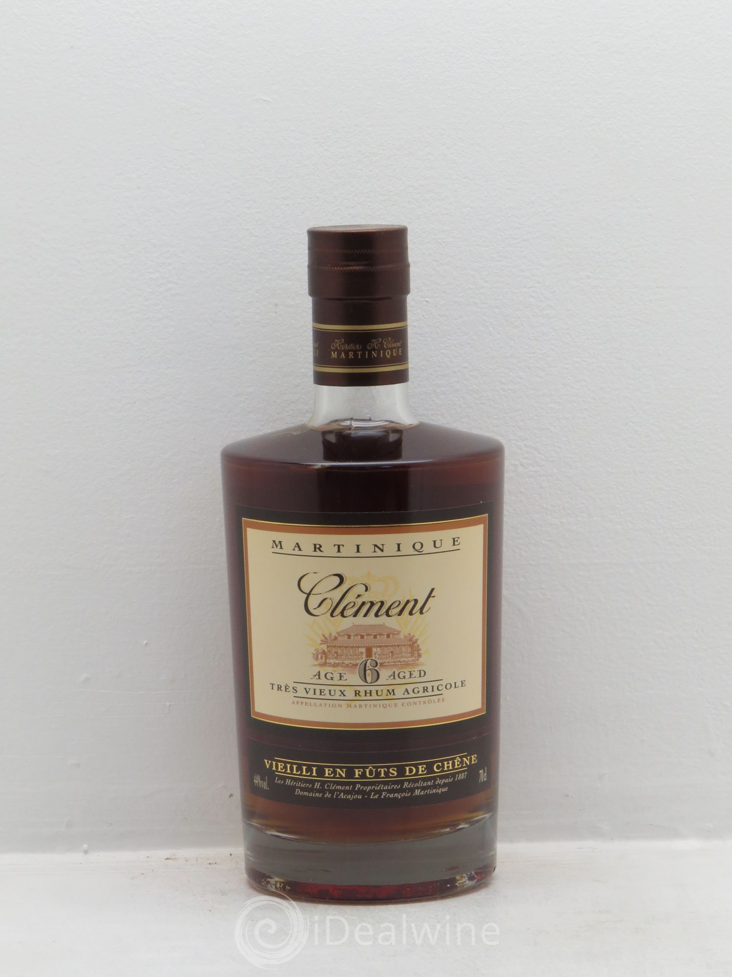 Rhum Distillerie Clément très vieux rhum agricole 6ans d'age Colonne Créole (44°-70cl) - Lotto di 1 bottiglia - 0