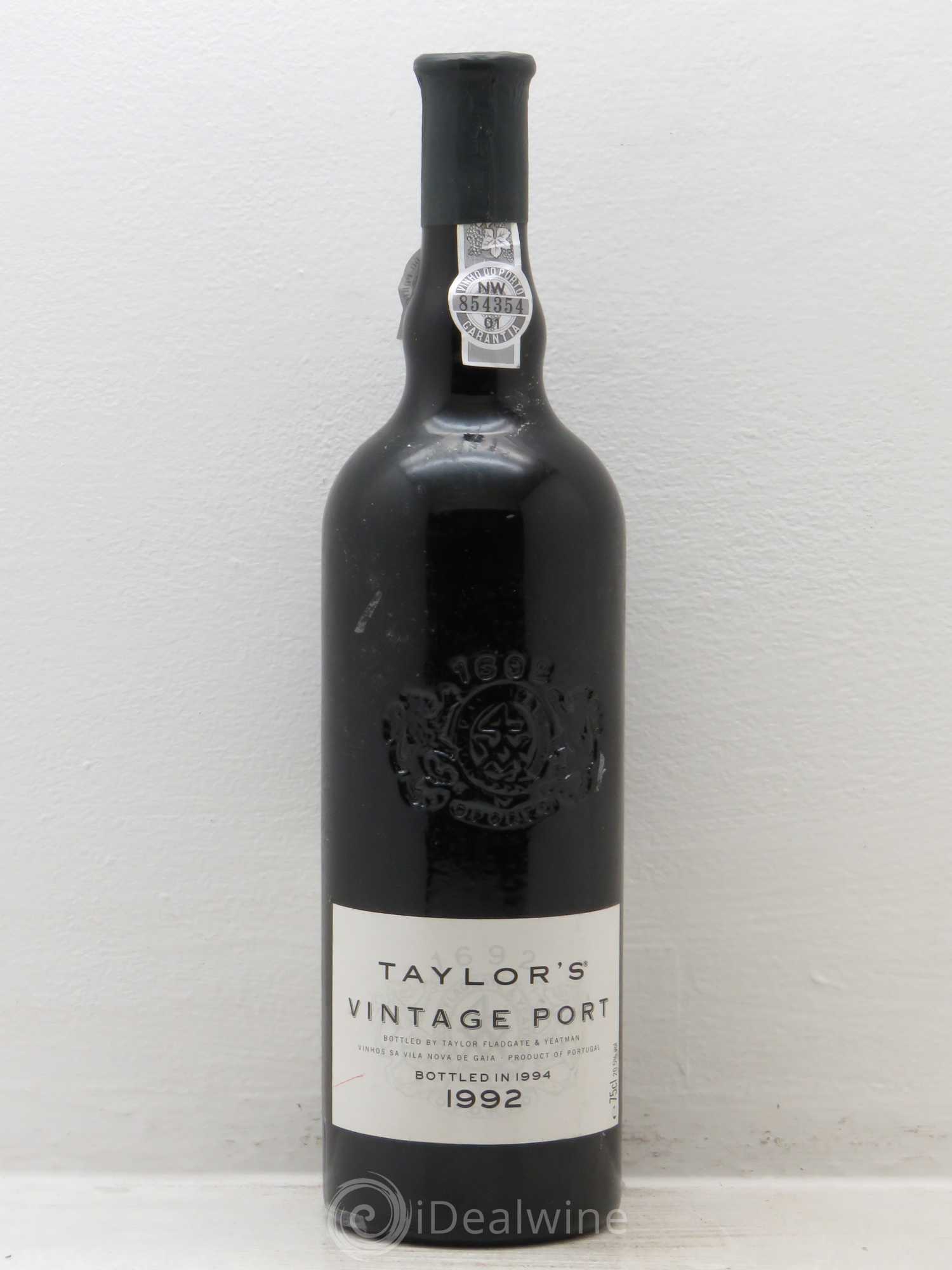 Porto Taylor's Vintage 1992 - Lot de 1 bouteille - 0