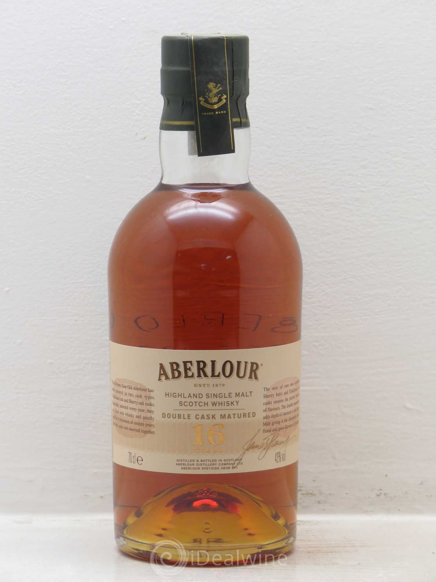 Whisky Ecosse/Speyside Aberlour 16ans single Malt double Cask Matured (43°) - Posten von 1 Flasche - 0