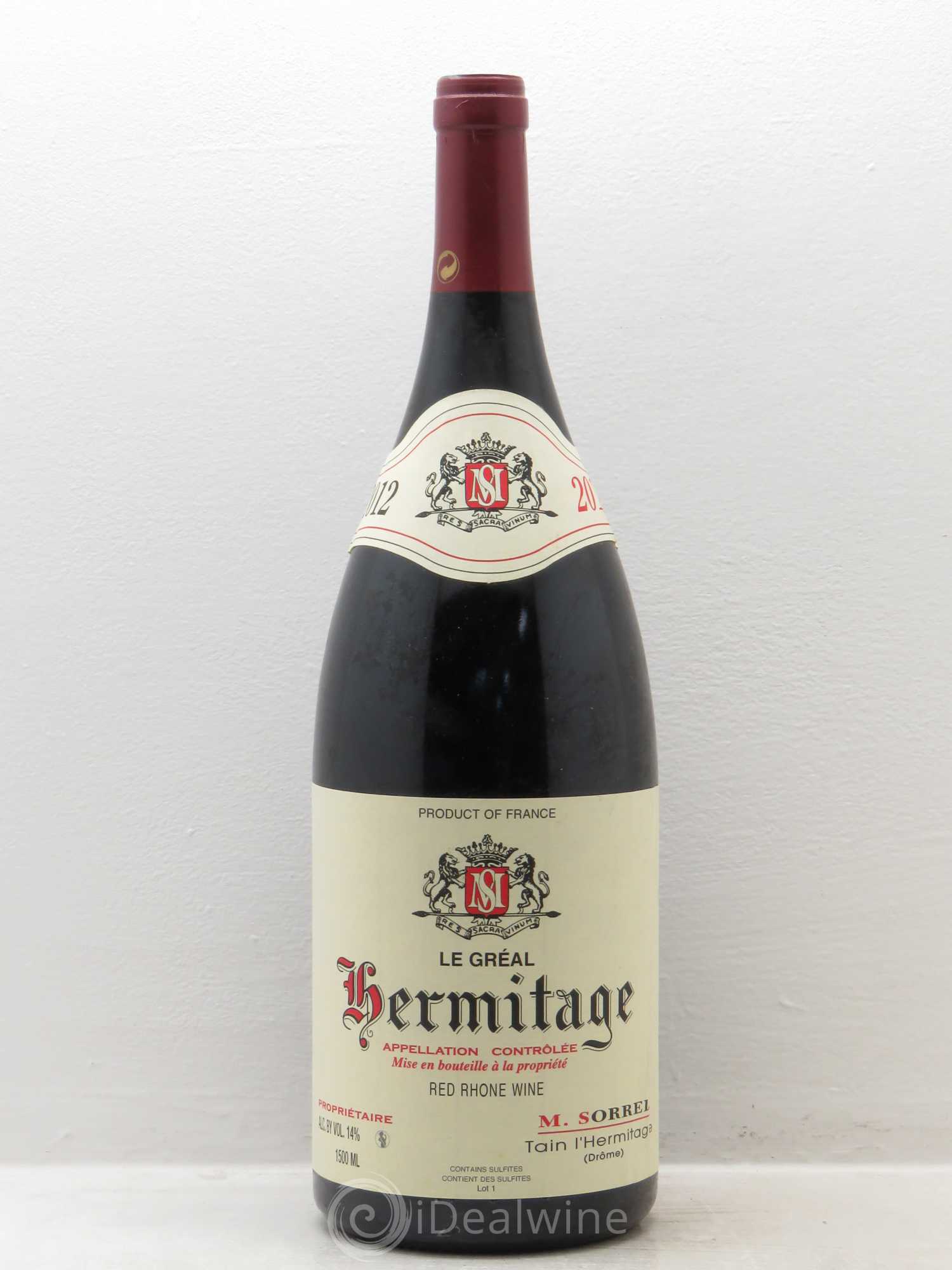 Hermitage Le Gréal Marc Sorrel 2012 - Lot de 1 magnum - 0