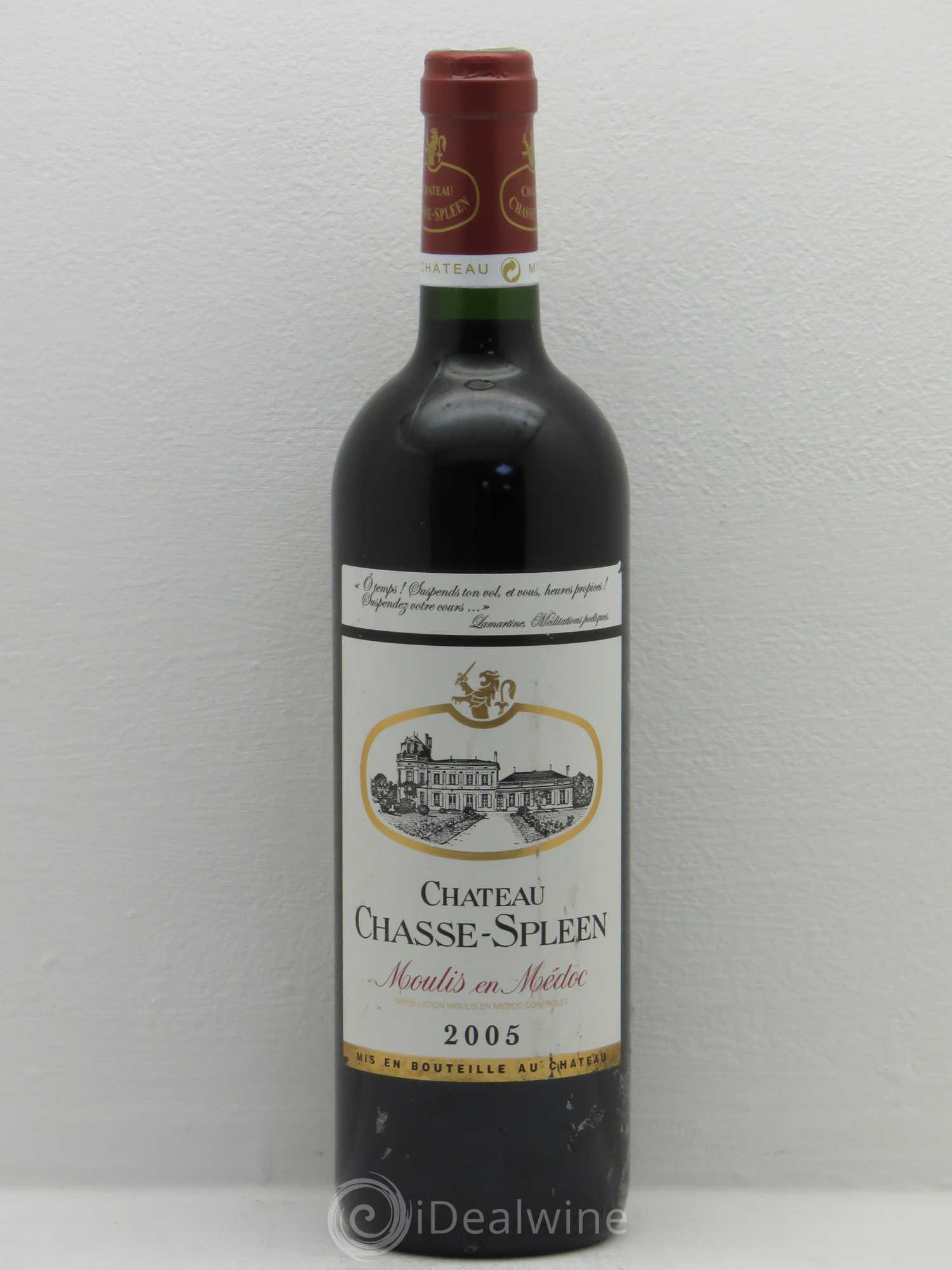 Château Chasse Spleen 2005 - Lot de 1 bouteille - 0