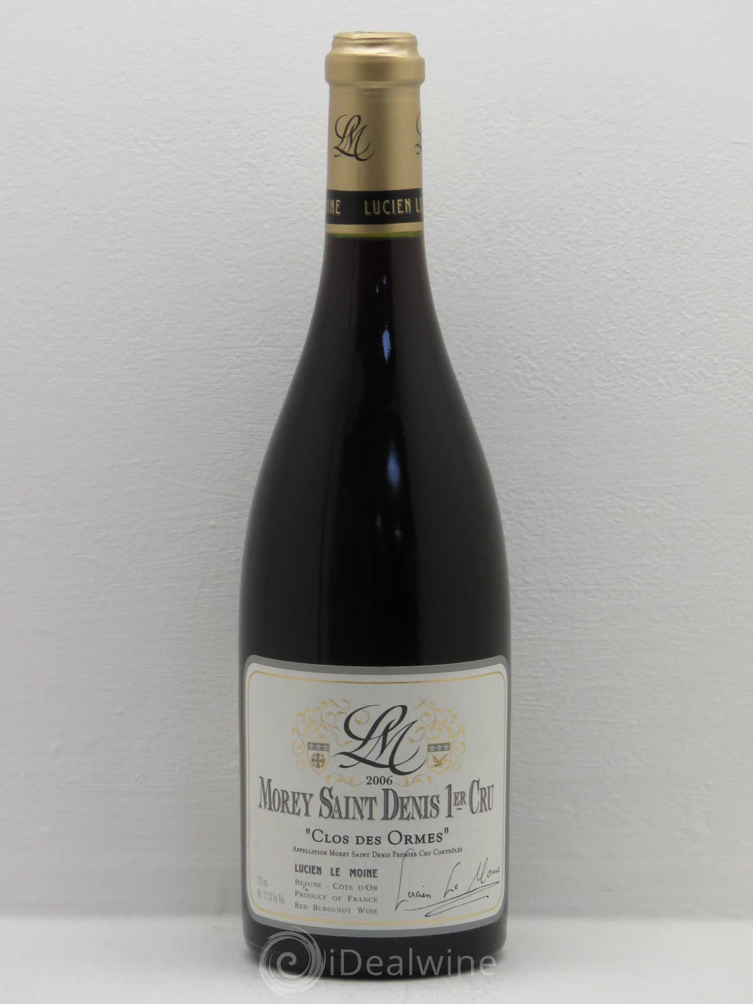 Morey-Saint-Denis 1er Cru Lucien Le Moine 2006 - Lot de 1 bouteille - 0