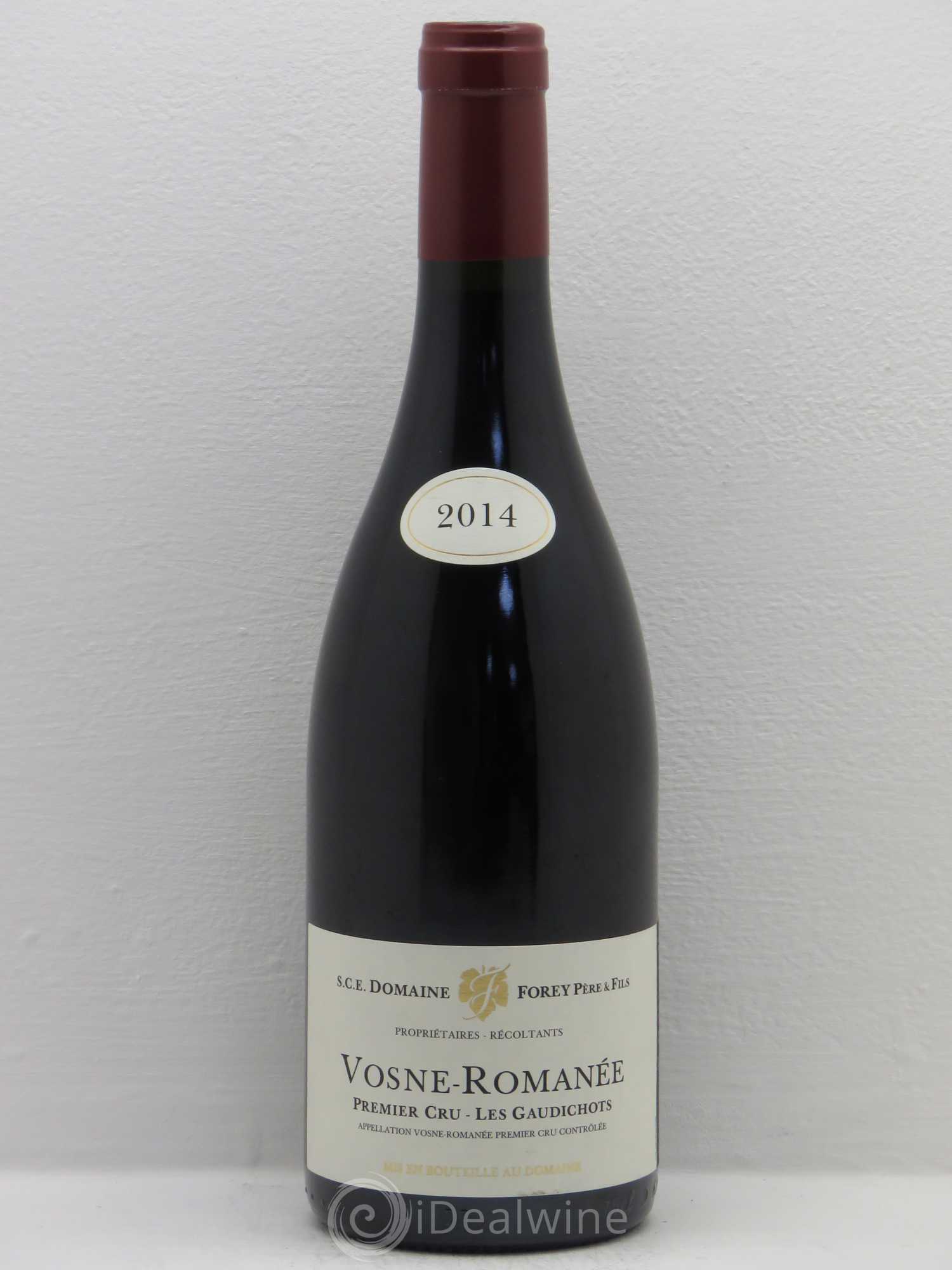 Vosne-Romanée 1er Cru Les Gaudichots Forey Père et Fils (Domaine) 2014 - Lot de 1 bouteille - 0