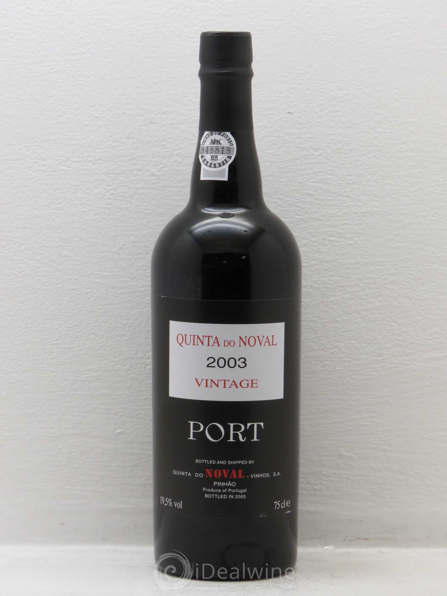 Porto Quinta Do Noval Vintage 2003 - Lot de 1 bouteille - 0