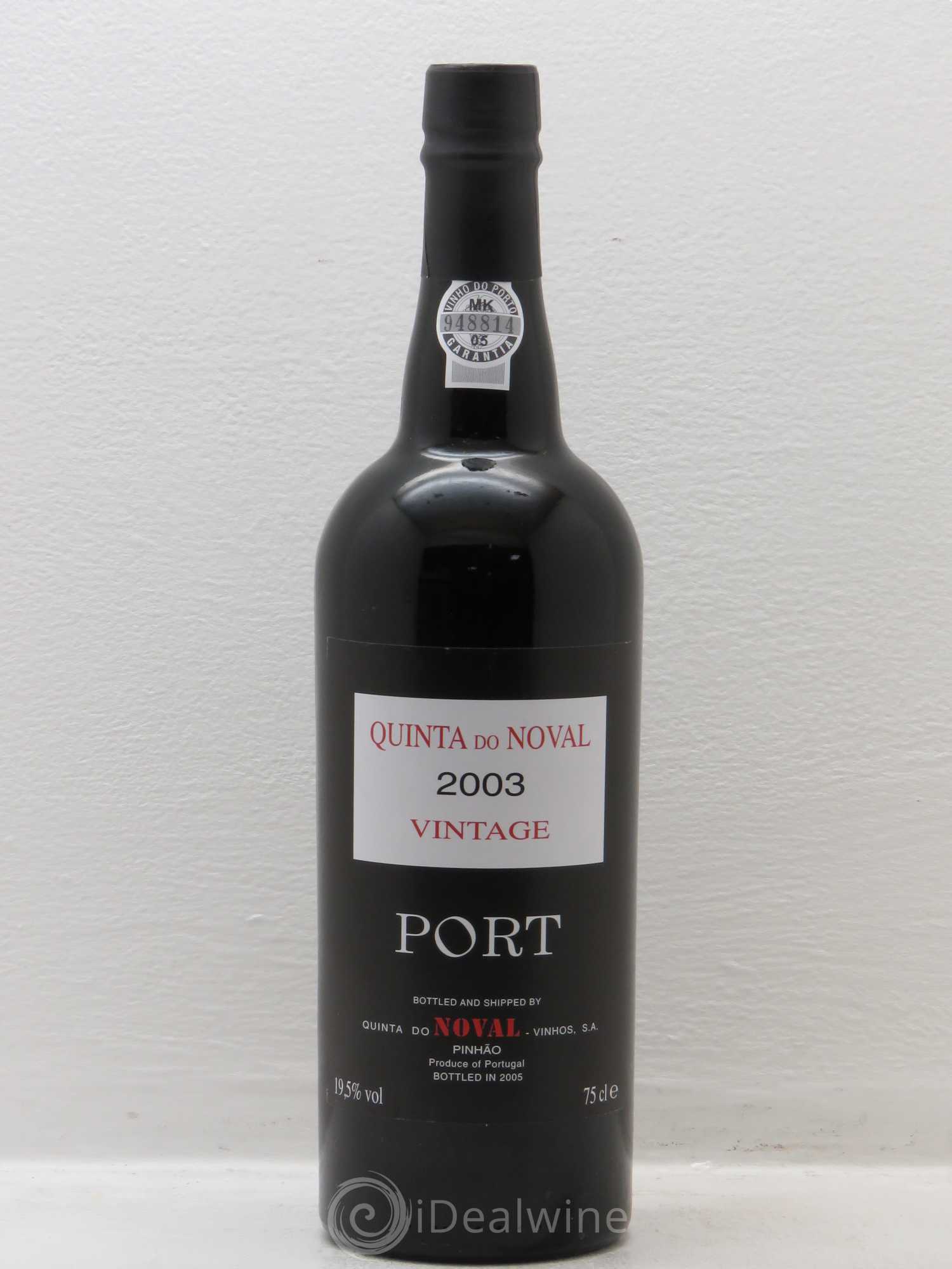 Porto Quinta Do Noval Vintage 2003 - Lot de 1 bouteille - 0