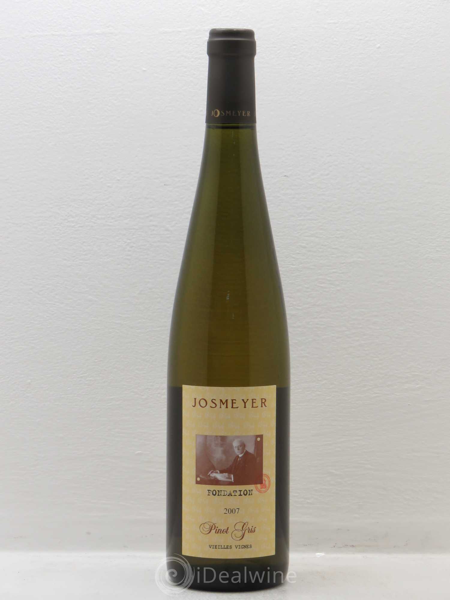 Pinot Gris Vieilles vignes Fondation Josmeyer (sans prix de réserve) 2007 - Posten von 1 Flasche - 0