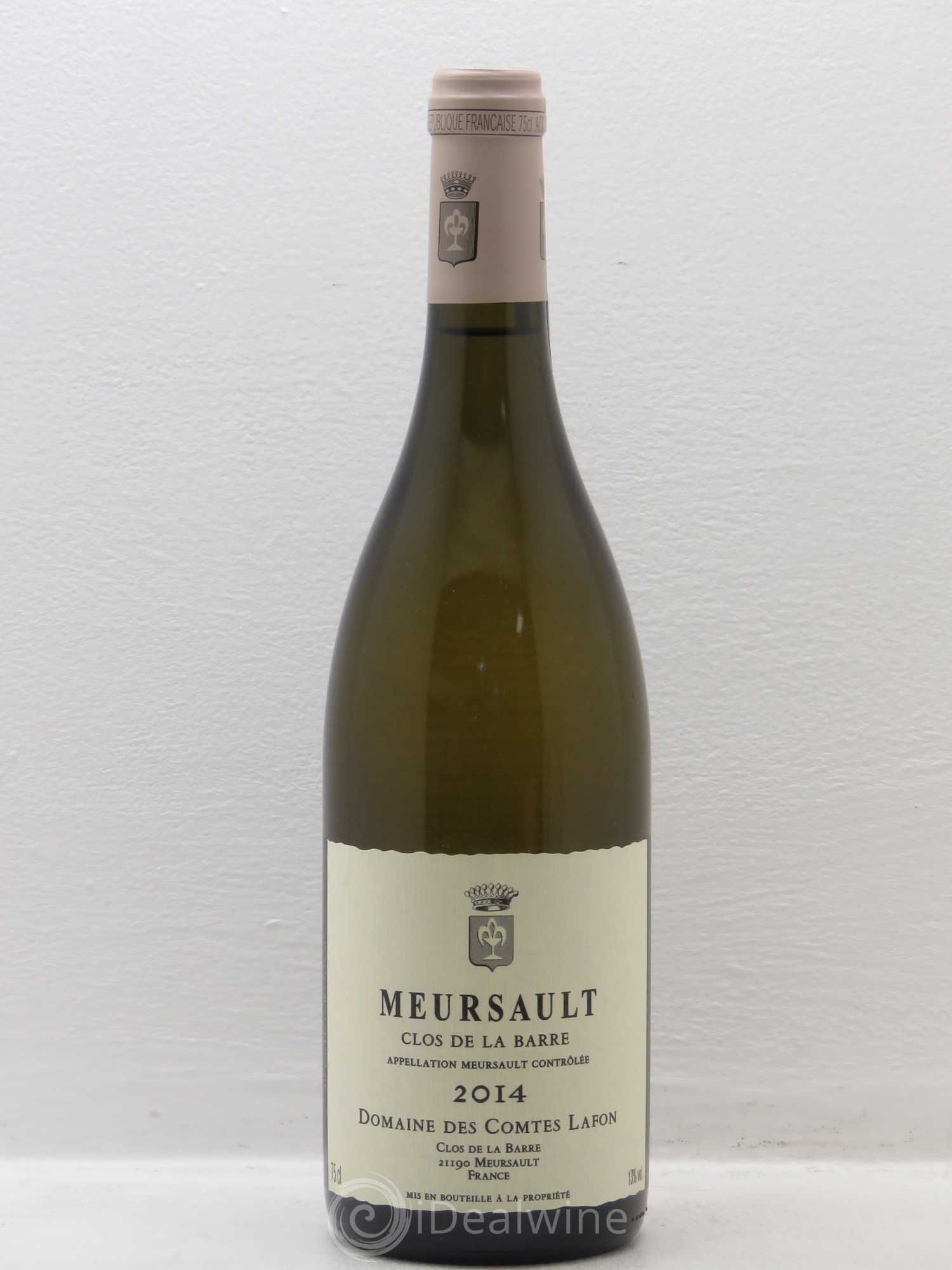 Meursault Clos de la Barre Comtes Lafon (Domaine des) 2014 - Lot de 1 bouteille - 0