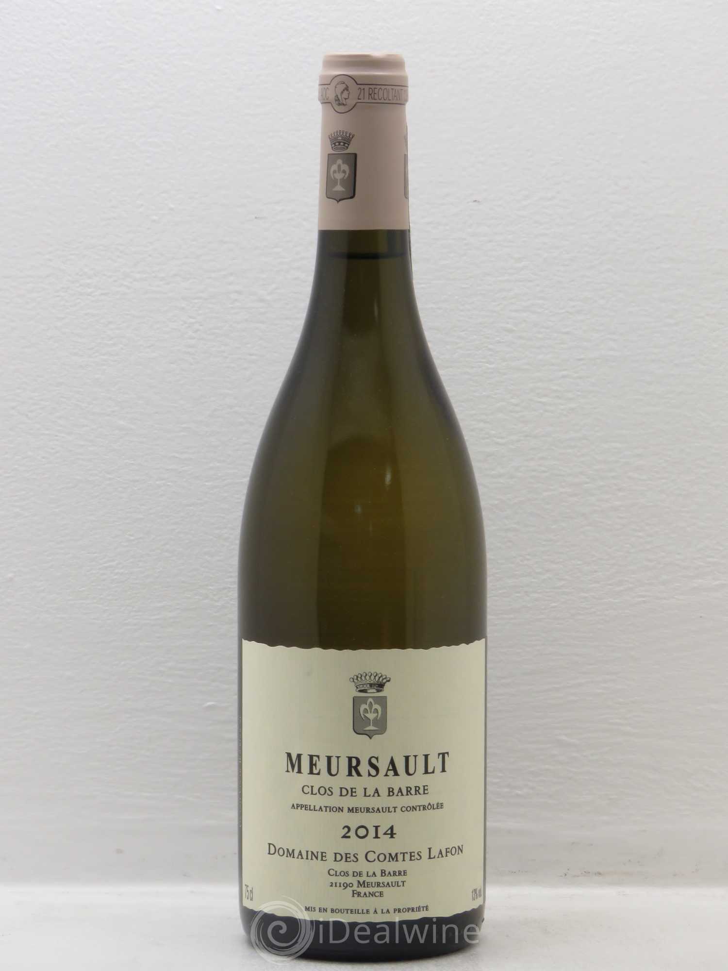 Meursault Clos de la Barre Comtes Lafon (Domaine des) 2014 - Lot de 1 bouteille - 0