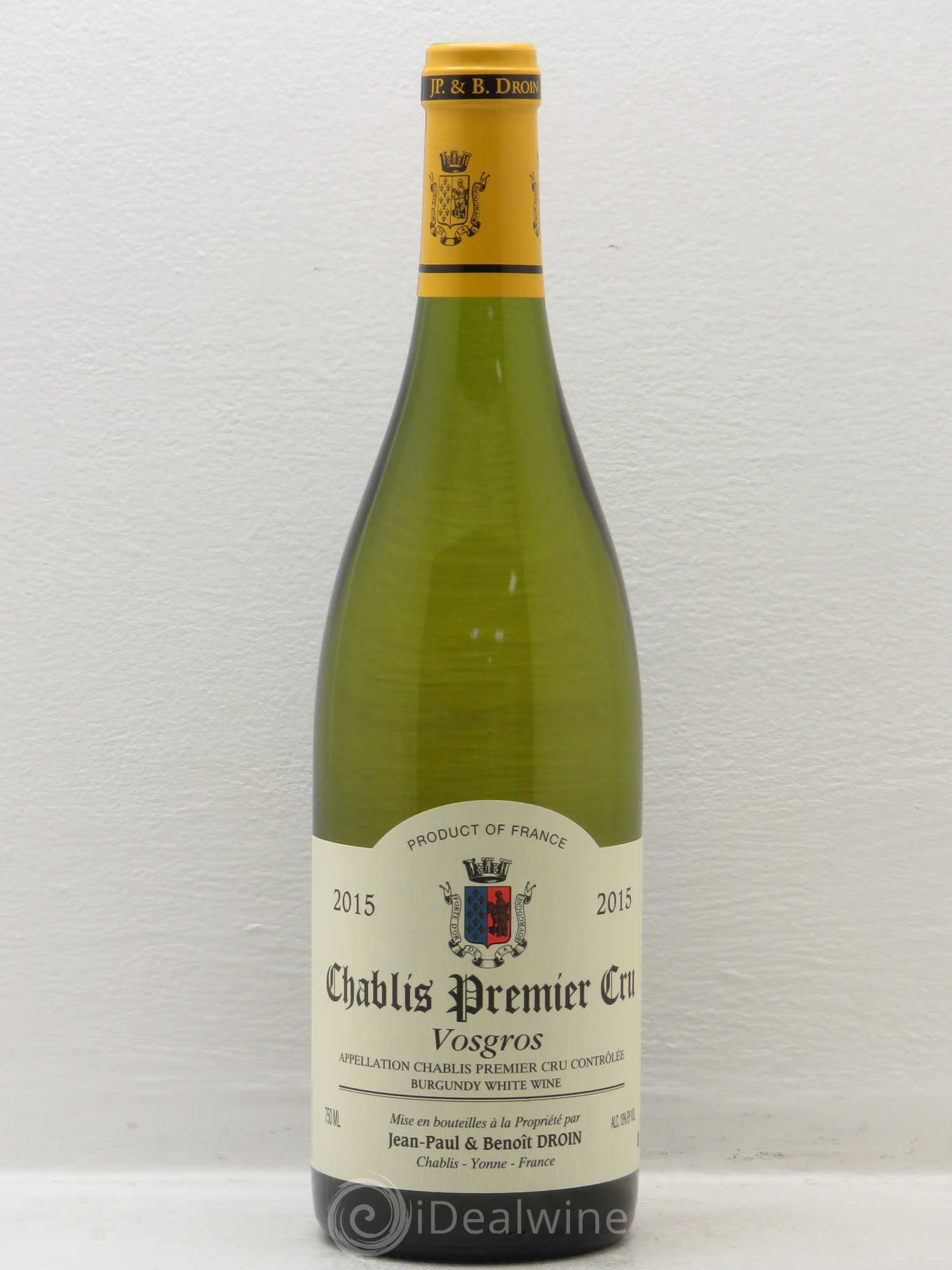 Chablis 1er Cru Domaine Droin 2015 - Posten von 1 Flasche - 0
