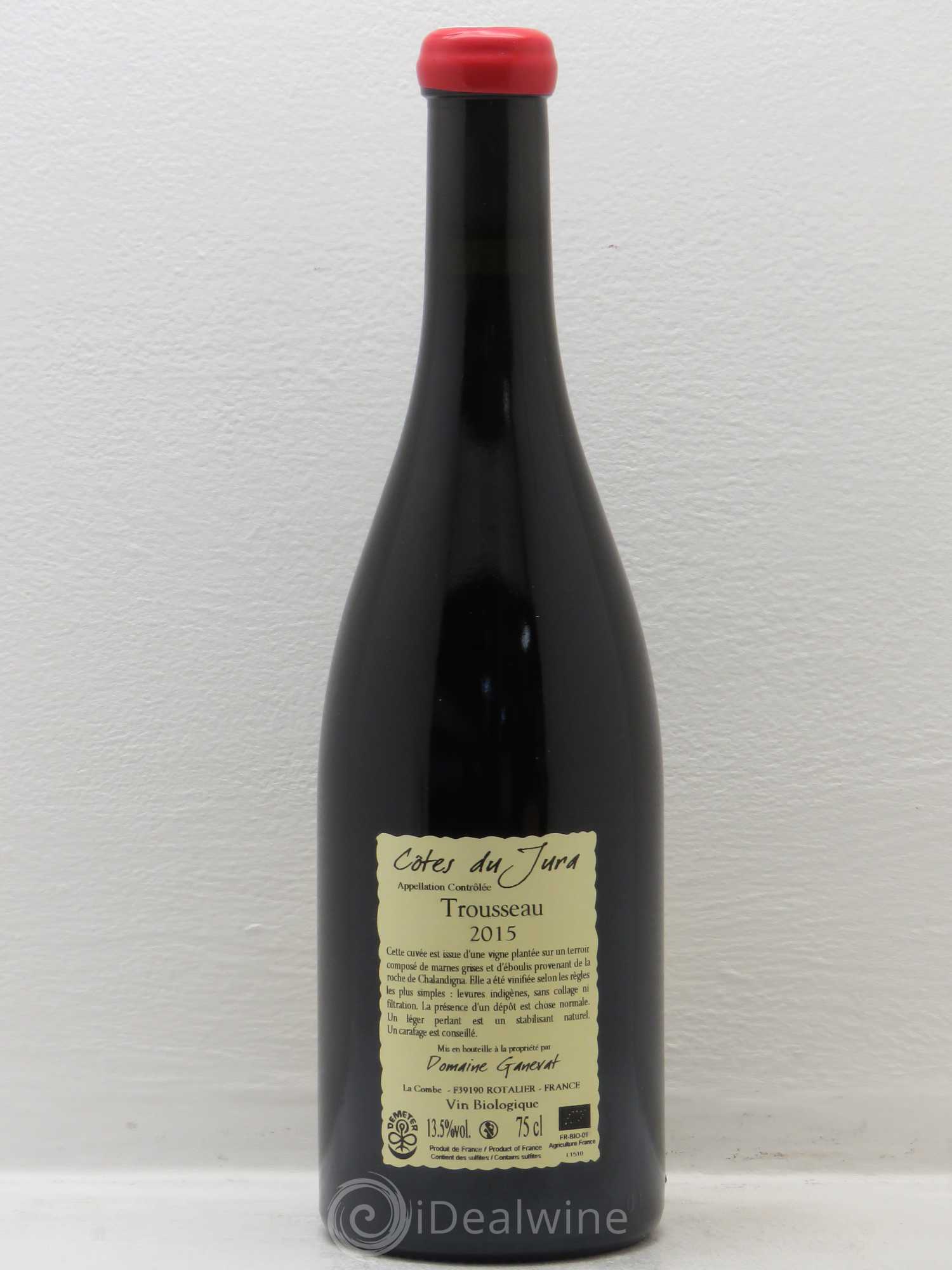 Côtes du Jura Trousseau plein sud - Ganevat 2015 - Posten von 1 Flasche - 1