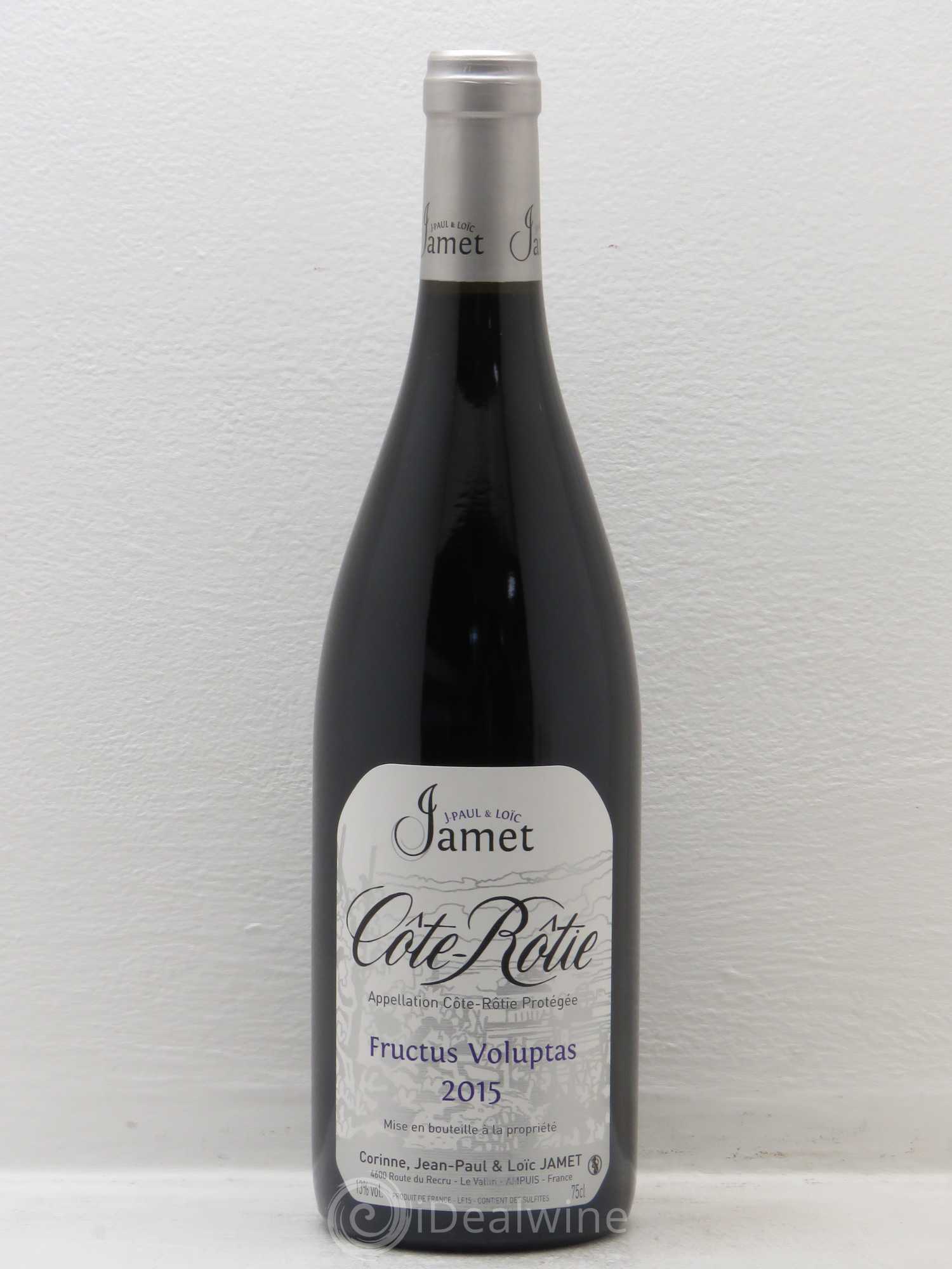 Côte-Rôtie Jamet (Domaine) Fructus Voluptas 2015 - Lot de 1 bouteille - 0