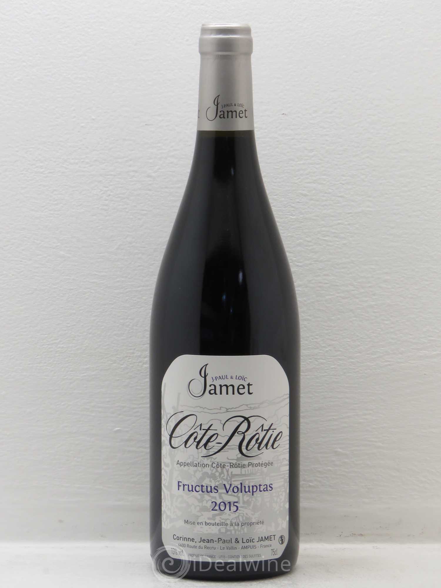 Côte-Rôtie Jamet (Domaine) Fructus Voluptas 2015 - Lot de 1 bouteille - 0