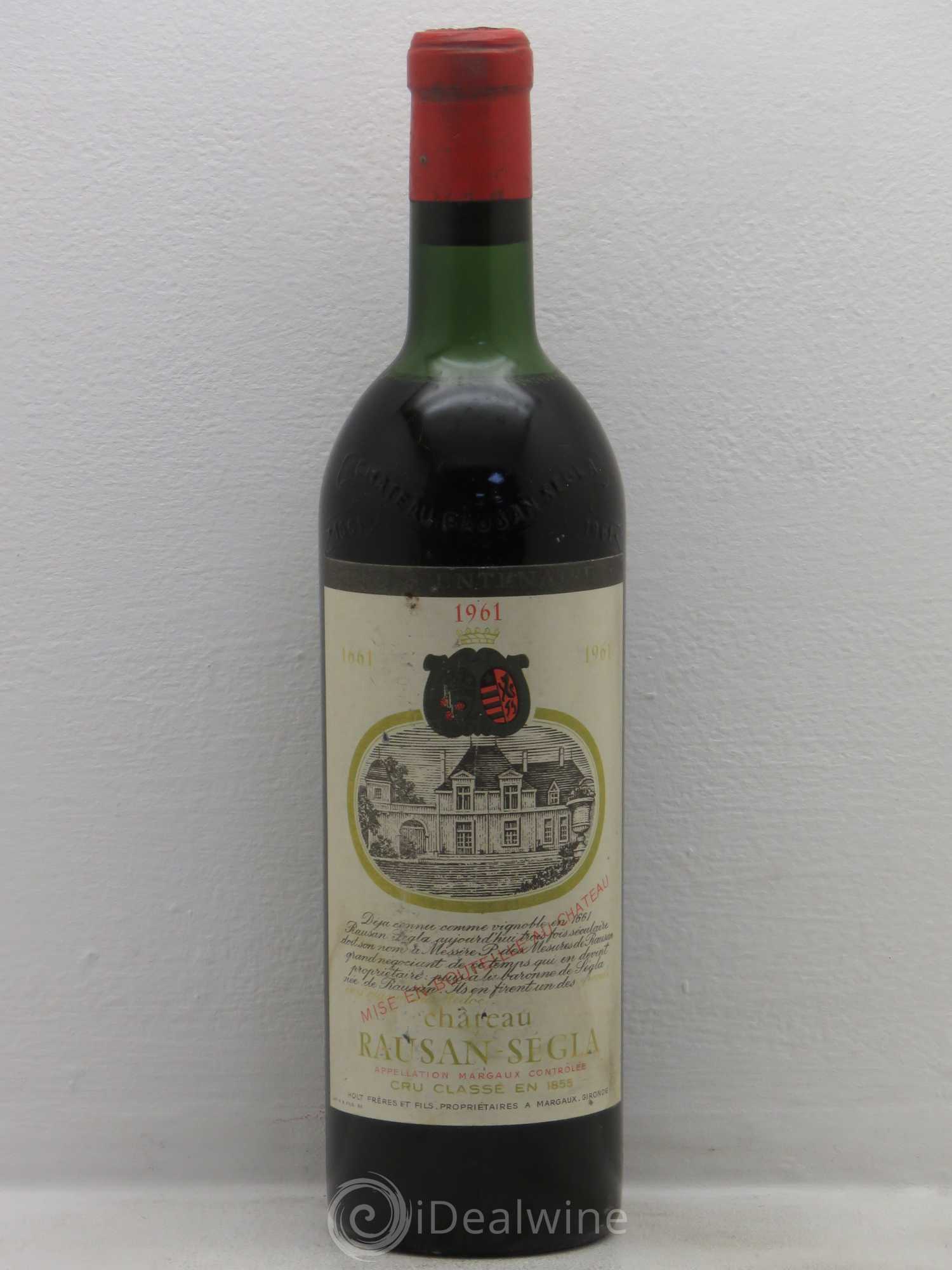 Château Rauzan Ségla Grand Cru Classé 1961 - Lot de 1 bouteille - 0