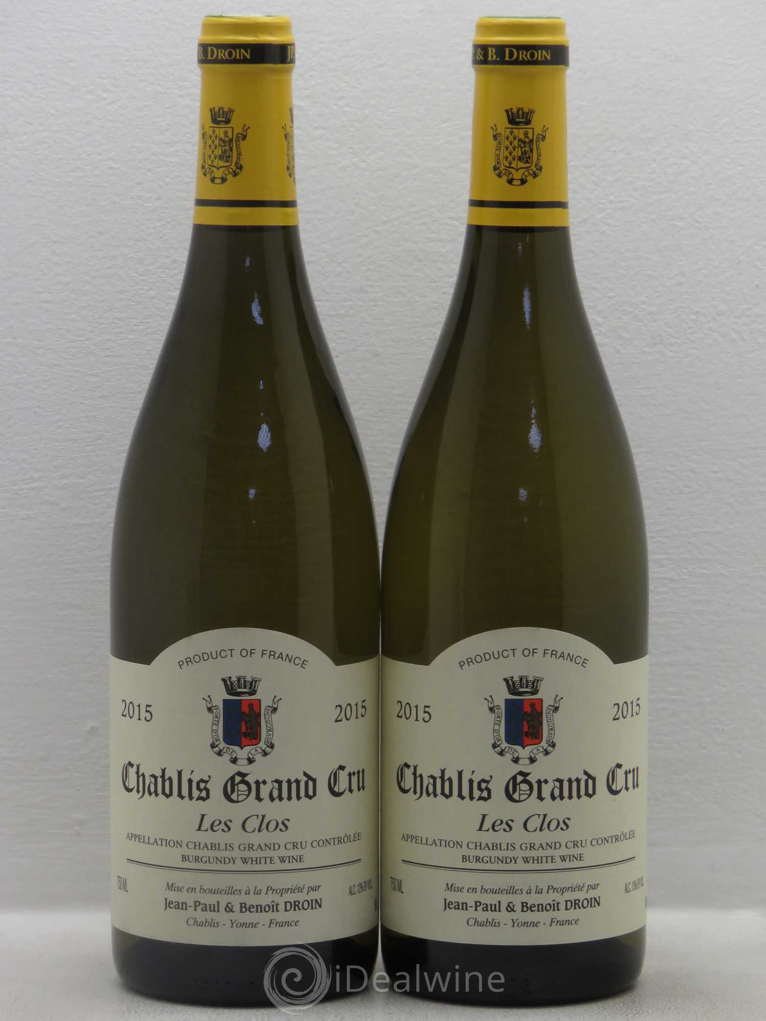 Chablis Grand Cru Les Clos 2015 - Posten von 2 Flaschen - 0