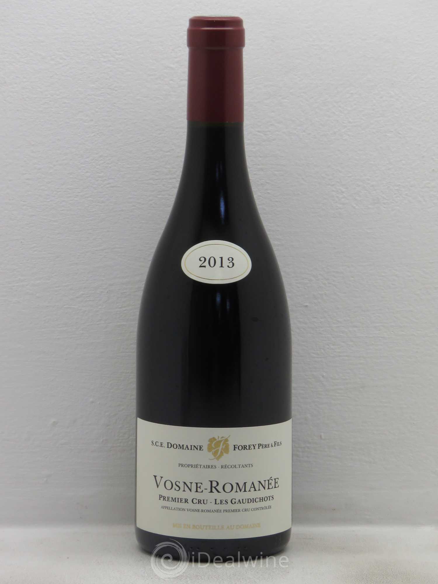 Vosne-Romanée 1er Cru Les Gaudichots Forey Père et Fils (Domaine) 2013 - Lot de 1 bouteille - 0