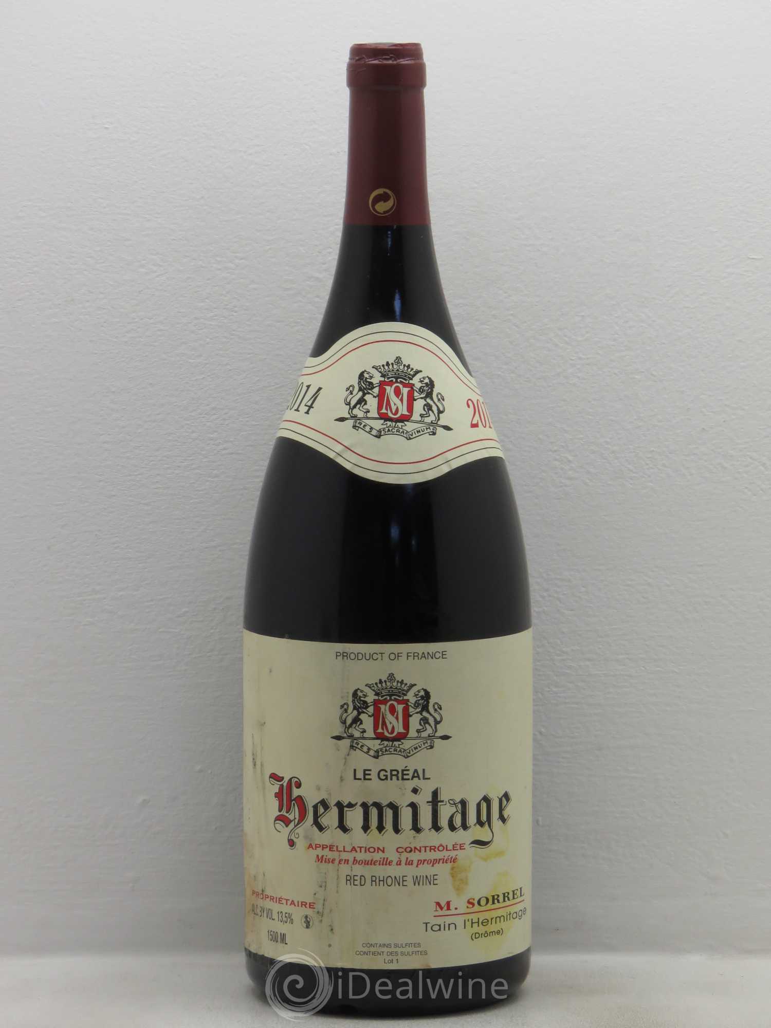 Hermitage Le Gréal Marc Sorrel 2014 - Lot de 1 magnum - 0