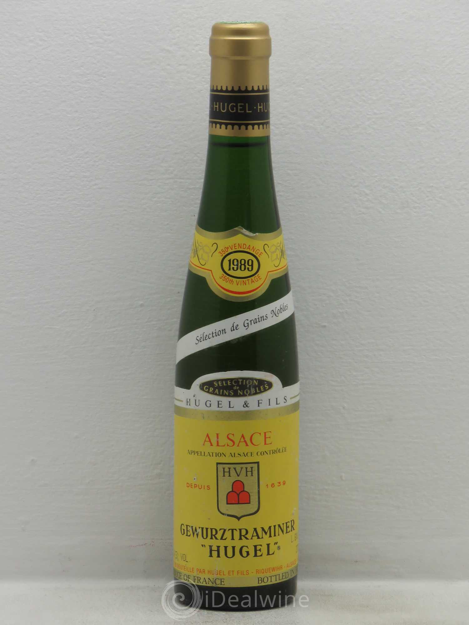 Gewurztraminer Sélection de Grains Nobles Hugel (Domaine) 1989 - Lotto di 1 mezza bottiglia - 0
