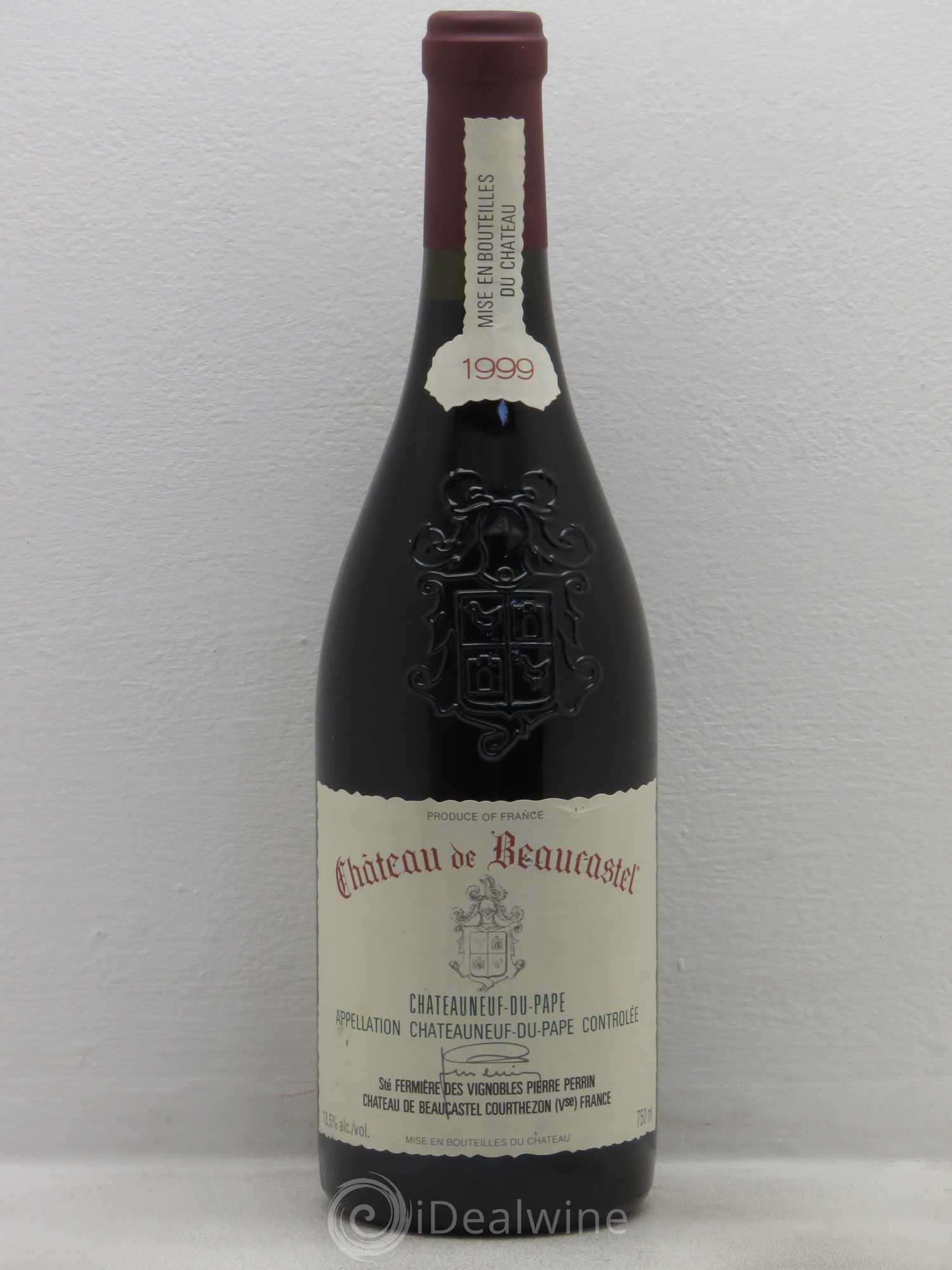 Châteauneuf-du-Pape Château de Beaucastel Famille Perrin 1999 - Lot de 1 bouteille - 0