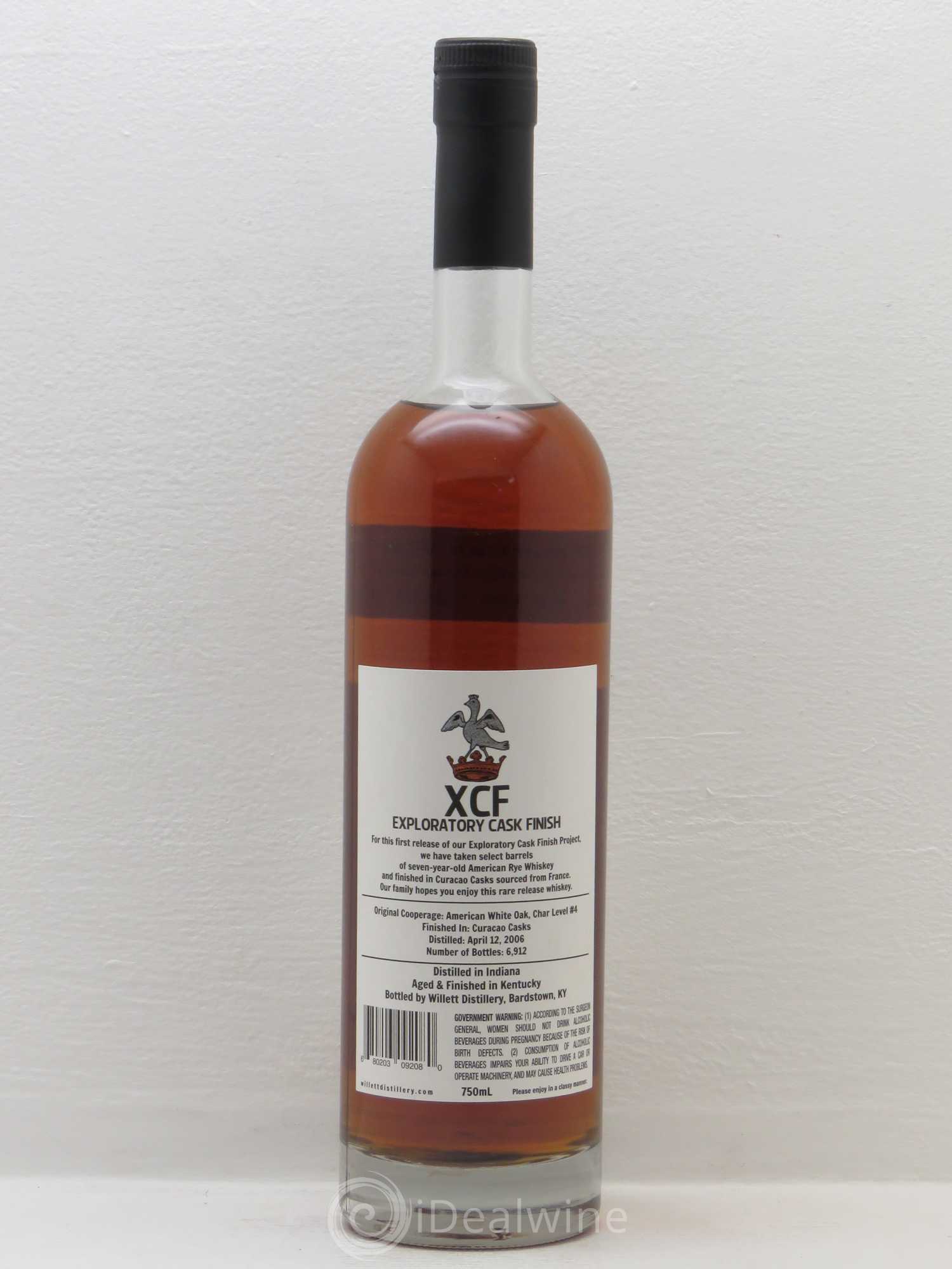 Whisky USA/ KENTUCKY Willett XCF Exploratory cask finish version 1.0 curaçao Cask distillé en 2006 bottled 2014 (51,70°) 2006 - Posten von 1 Flasche - 1