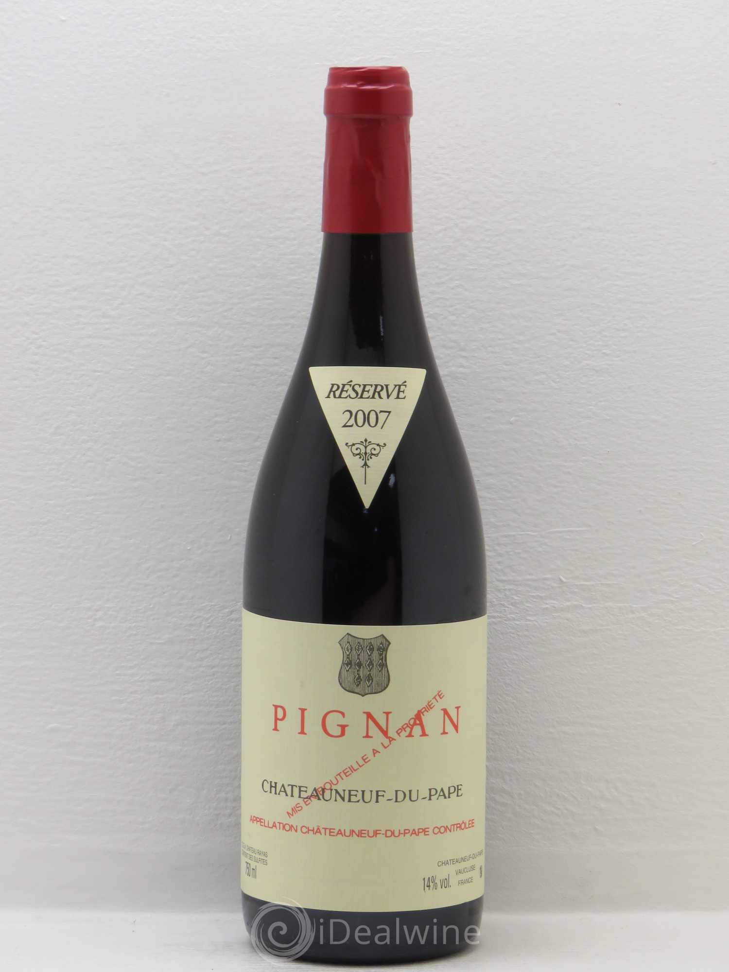 Châteauneuf-du-Pape Pignan Emmanuel Reynaud 2007 - Lot de 1 bouteille - 0