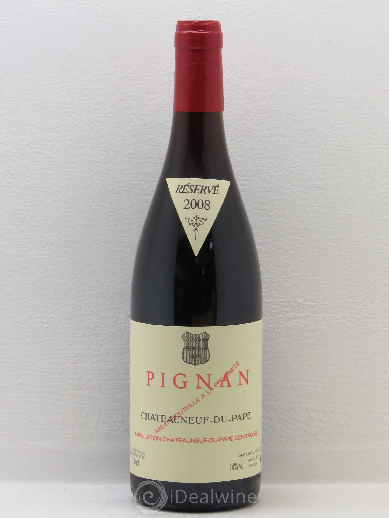 Châteauneuf-du-Pape Pignan Emmanuel Reynaud 2008 - Lot de 1 bouteille - 0